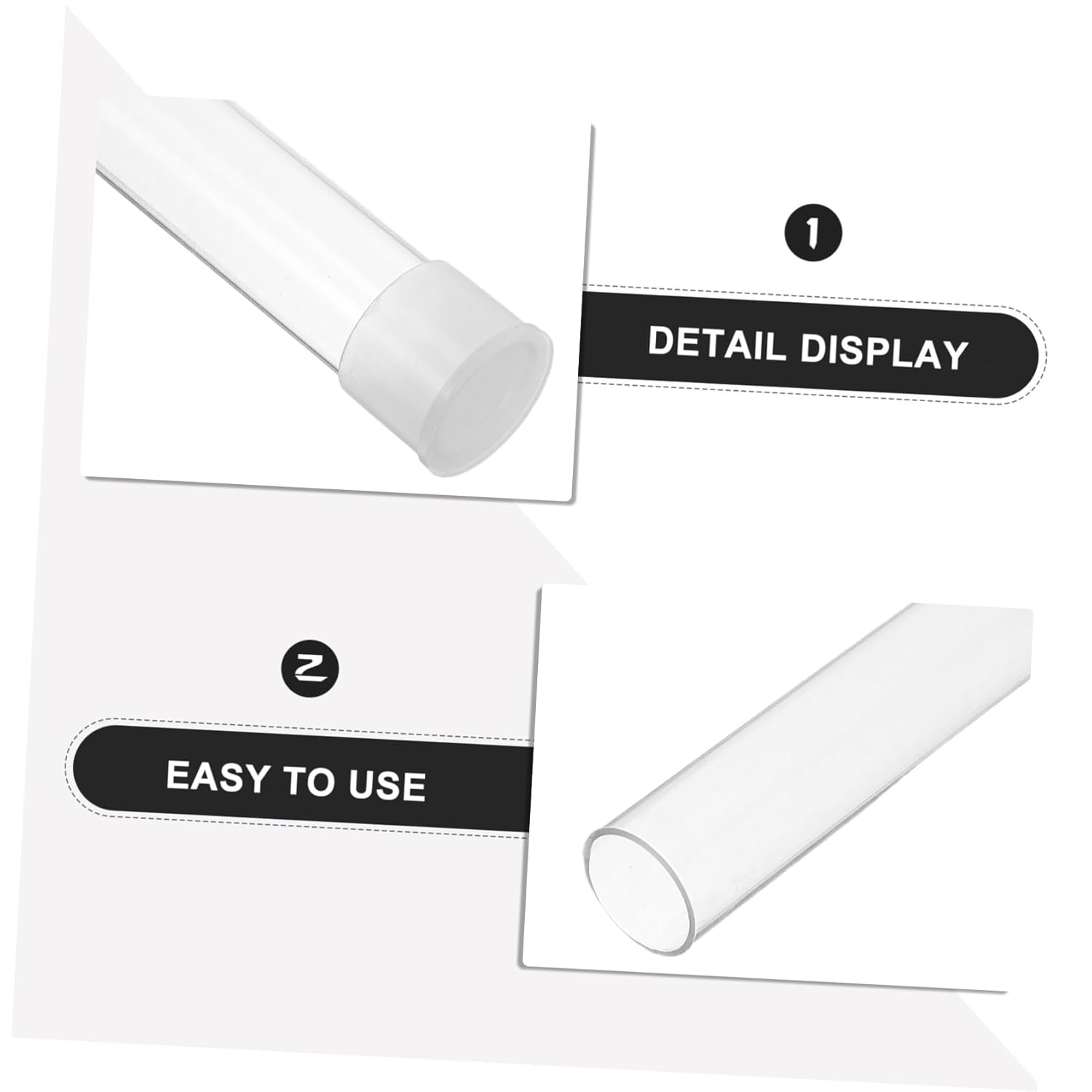 LIFKOME 10Pcs Thermometer Protective Case Transparent Tube Shock-Absorbing Storage Container for Thermometers Portable Travel Organizer for Home and Clinic Use image number 2