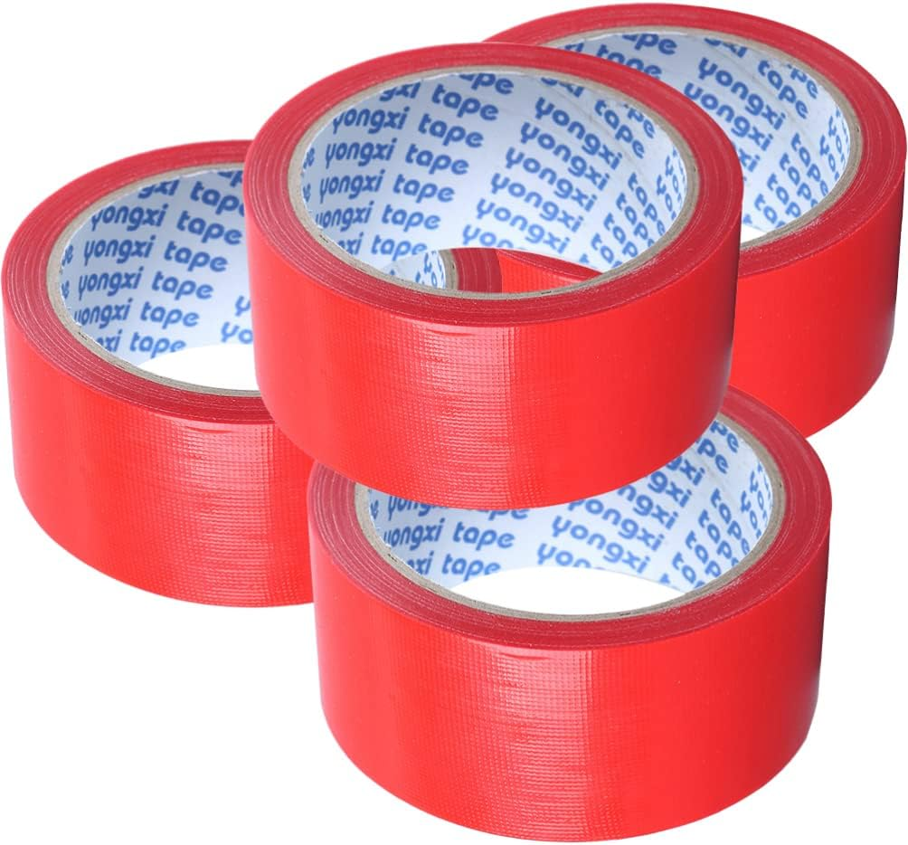 SEWACC 4 Rolls Tape Strong Tape of Adhesive Window Tape Heavy Duty Duct Tape for Household Duct Tape for Carpet