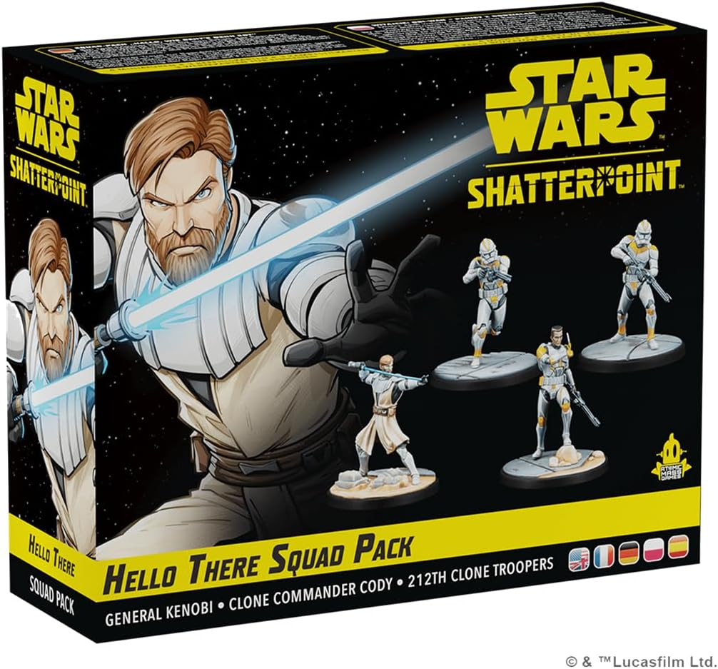 Asmodee North America Star Wars Shatterpoint Hello There General Obi-Wan Kenobi Squad Pack Miniatures Game image number 1