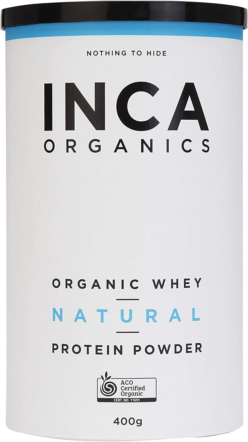 Inca Organics Organic Protein Powder Natural, 100% Certified Organic, GMO and Gluten Free, Maximum Protein, 1Kg, Whey Natural (Raw) 1 Kilograms