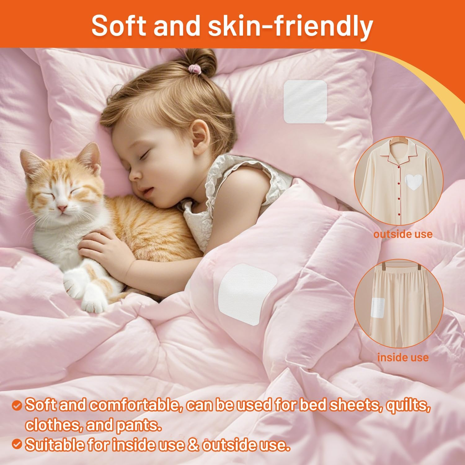 Transourdream Tru-White Iron on Fabric Patches for Clothes, Extra Large Iron on Repair Patch for Clothing, Jeans, Sheets, Duvet Cover, Curtains&Sofa, inside Use Fabric Patch,No Sewing(2 Pcs, 8.5"X11") image number 6