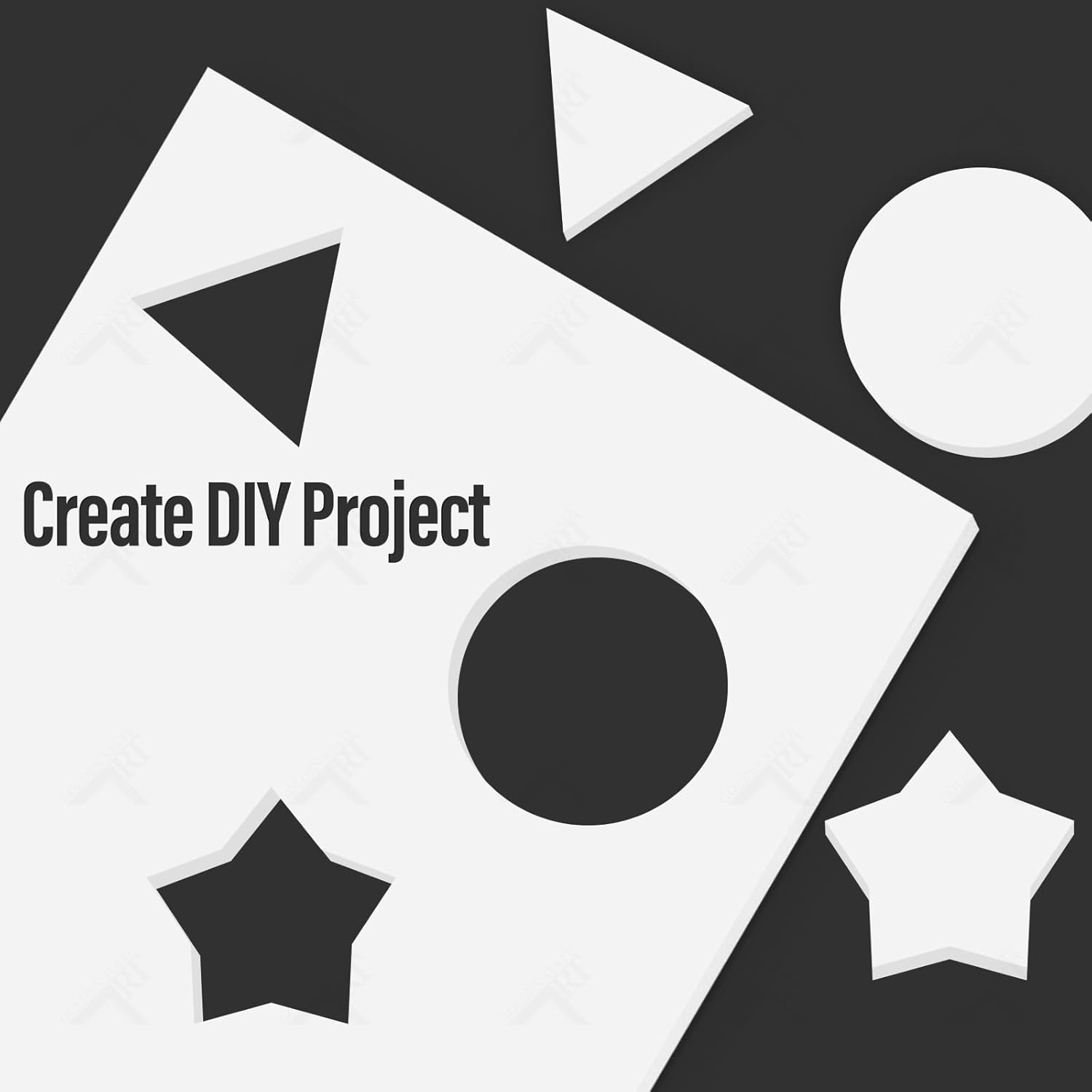 Golden State Art, Acid Free 5 Pack 5X7 White Foam Boards Foam Core Poster Board, 1/8'' Thick Polystyrene Foam Sheet for Projects, Mounting, Crafts, Art and Presentations image number 2