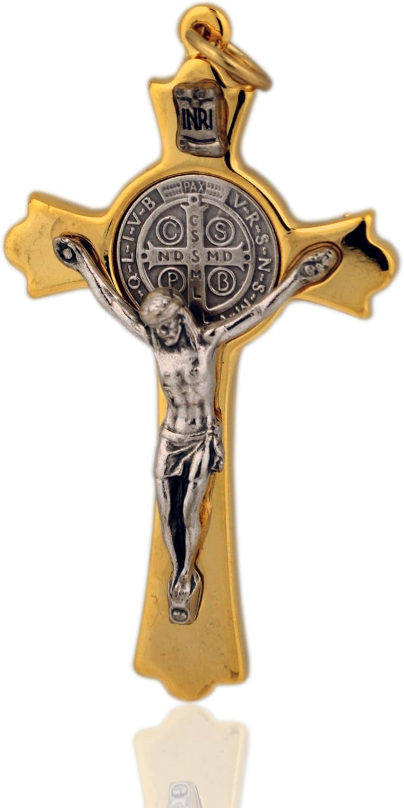 Beautiful St. Benedict Cross - Silver-Tone image number 4