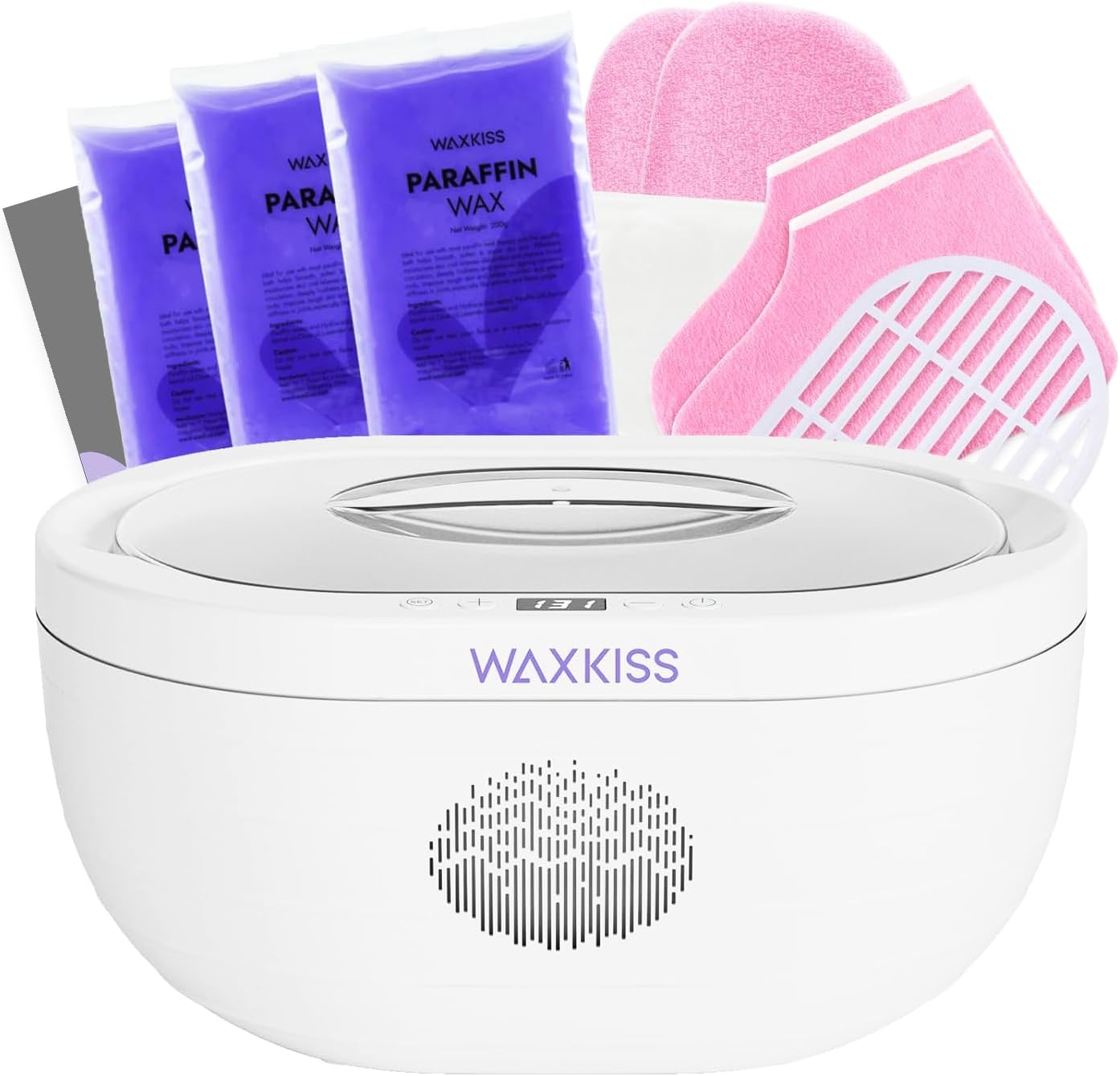 Paraffin Wax Machine for Hand and Feet with Paraffin Wax Refills Moisturizing, 3000Ml Safety Hand Wax Paraffin Machine for Reservation Paraffin Wax Bath Warmer