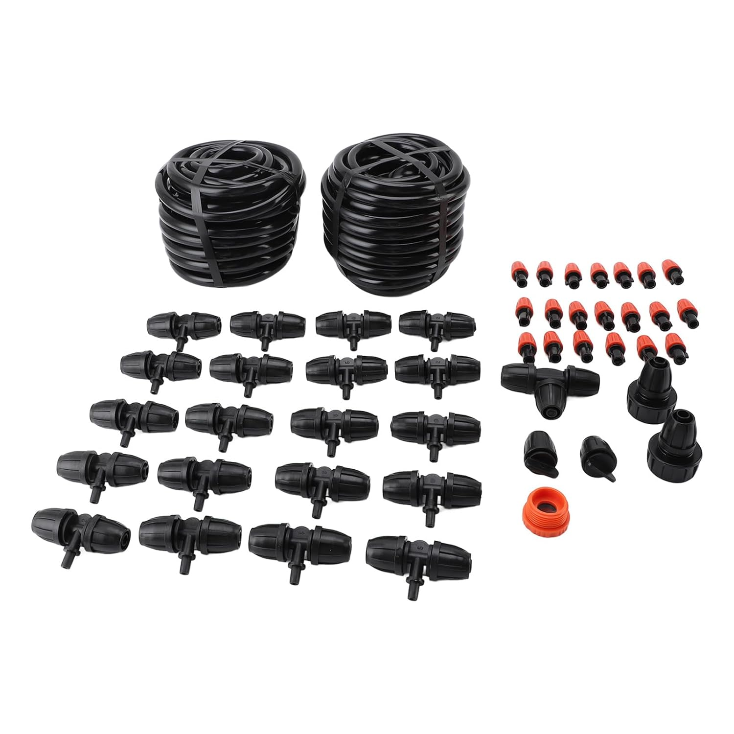 Drip Irrigation Kit, Plant Watering System with 8/12 65.6FT Tubing & Quick Connector, Automatic Irrigation Equipment for Garden Greenhouse, Flower Bed, Patio, Lawn image number 1
