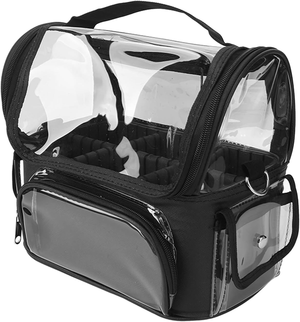 Hairdresser Bag, Large Capacity Hair Stylist Storage Bag with Strap, Ideal for Barber Shop and Salon, Ample Space for Scissors, Hair Clippers, and Styling Tools image number 4