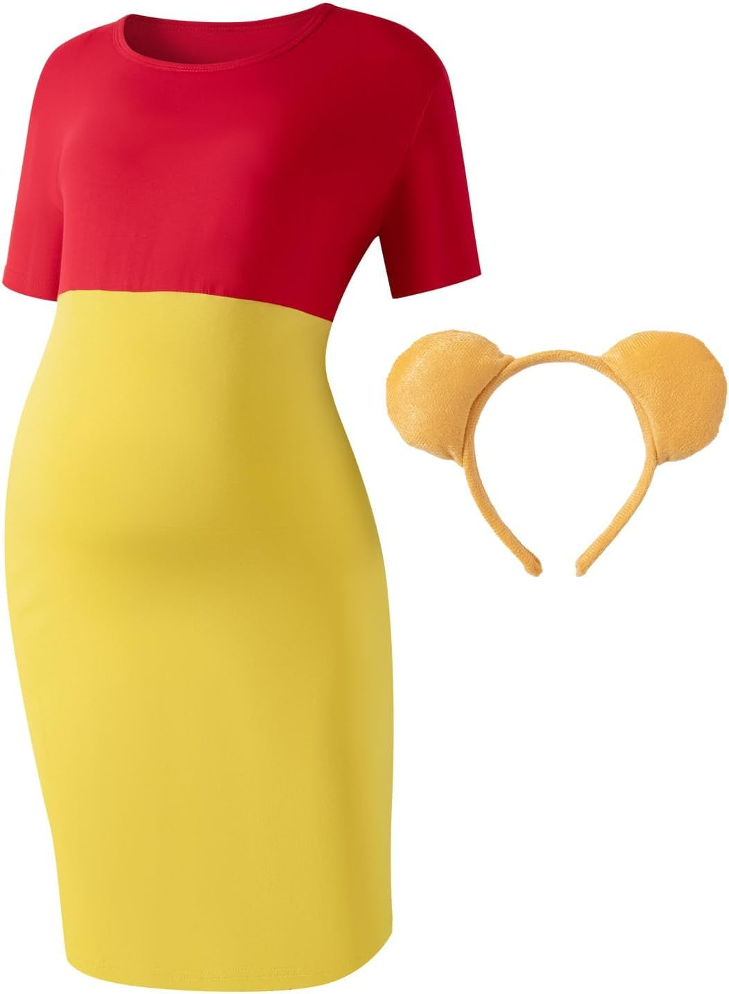 PROMOTED to BIG SISTER Halloween Maternity Costume Women Mini Dress