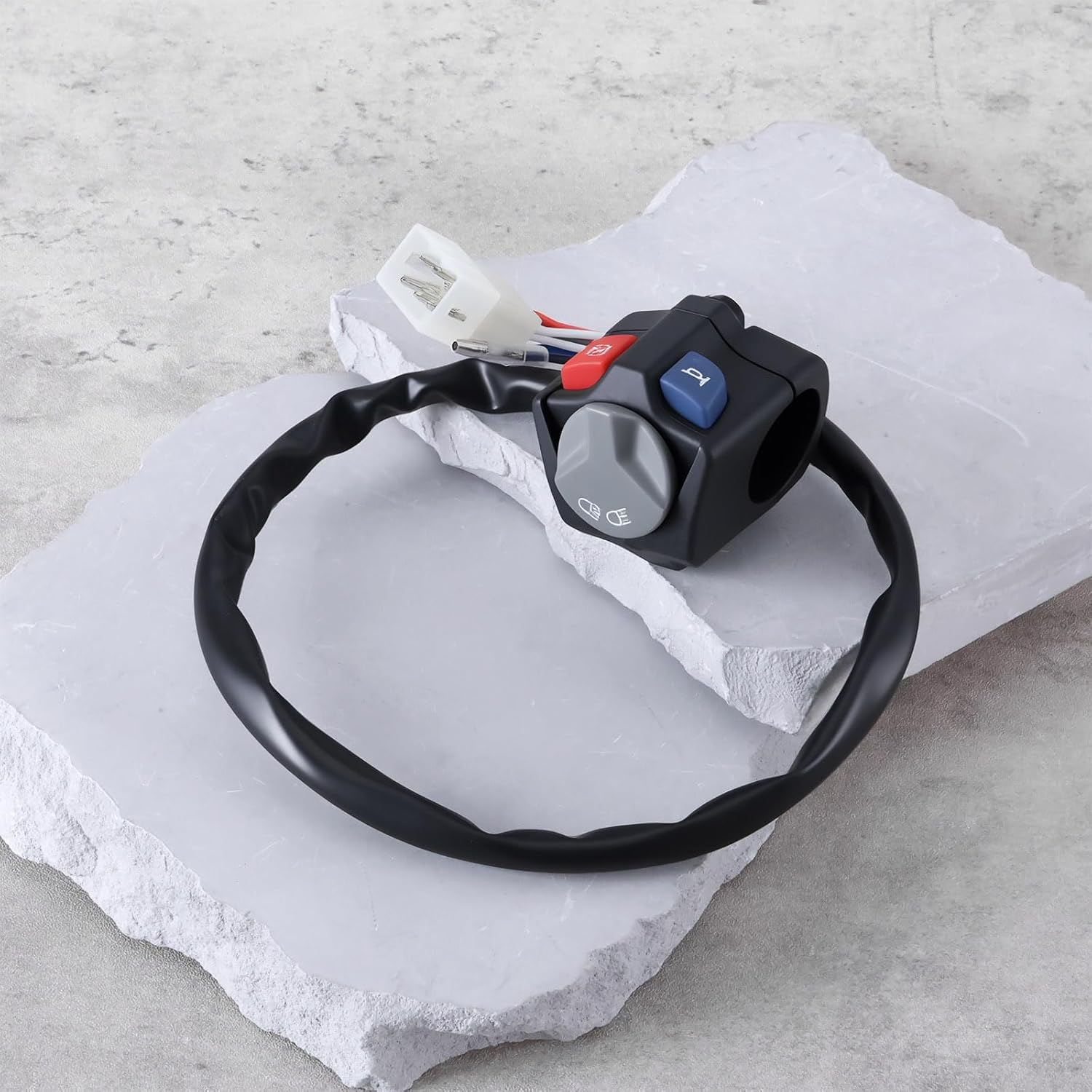 YINETTECH Headlight Switch Kill Switch Button Compatible with KTM EXC ECXF 150 250 300 TPI 2018-2023 image number 3