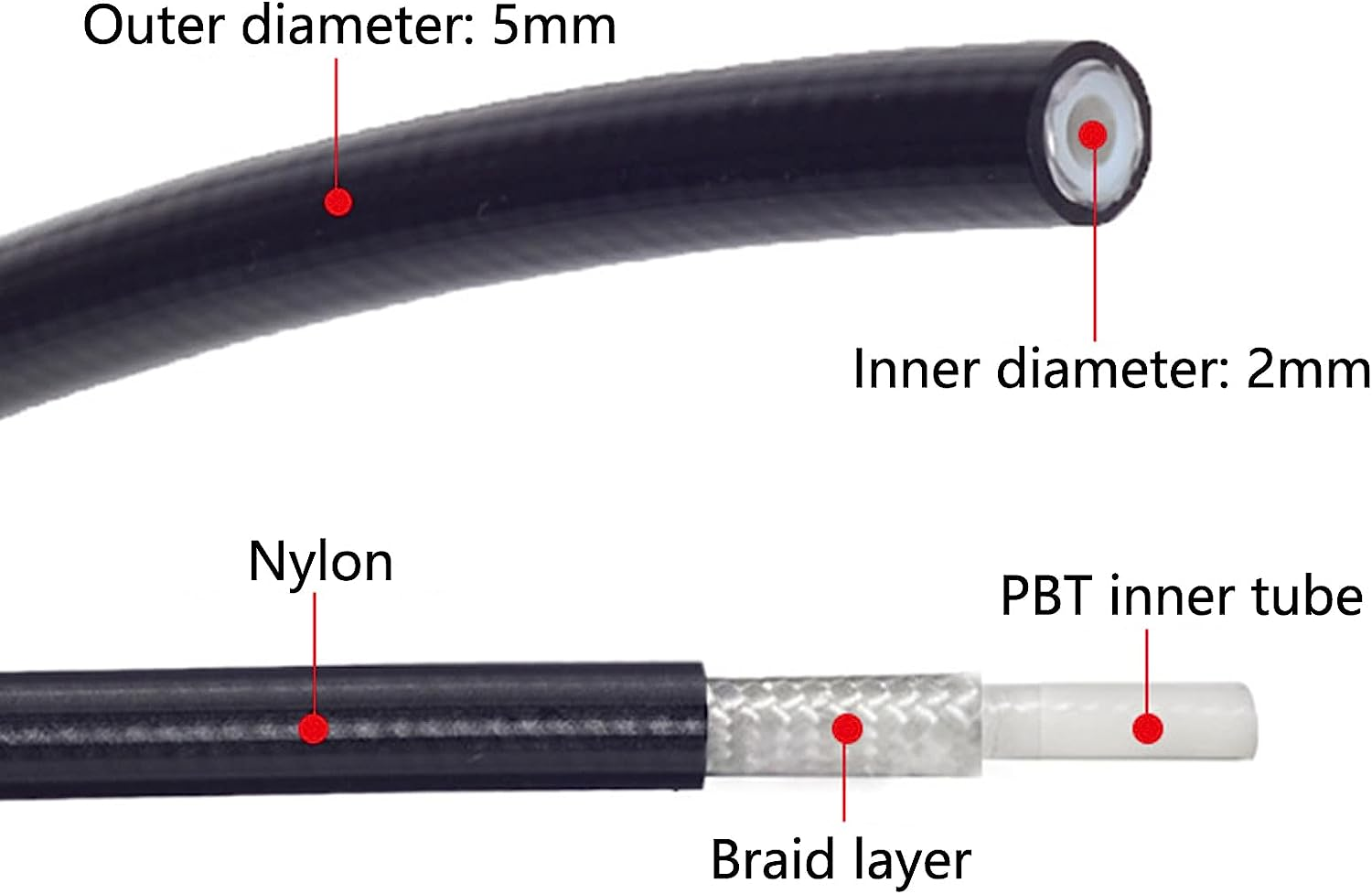 Hydraulic Disc Brake Hose Repair Kit 3 Meters Hose Olive Inset Compatible with BH90 MTB Bike Brake image number 2