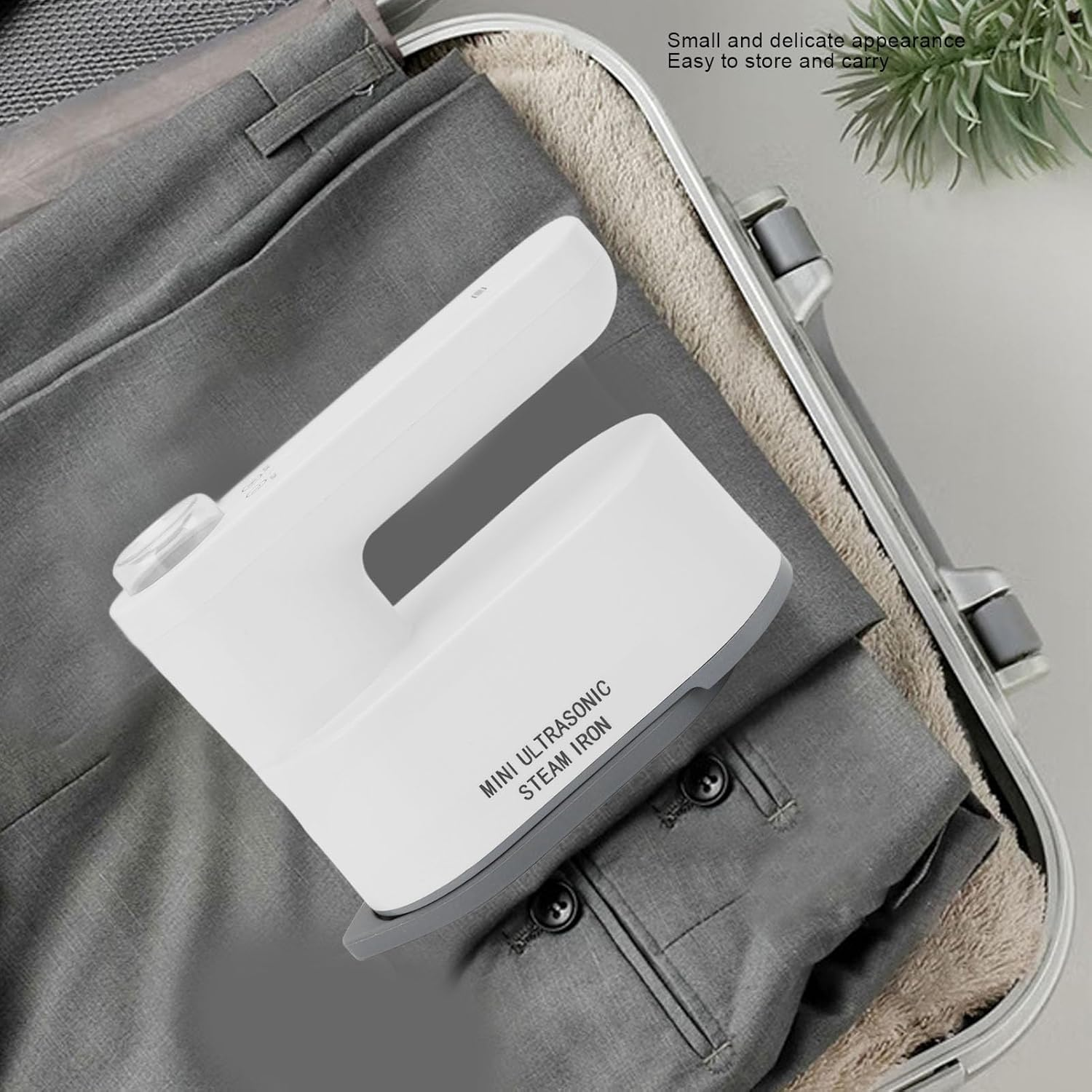 Mini Iron with Steam, Portable Mini Heat Press Machine with Base, 30S Fast Heating, 2 Level Temperature Adjustment, Dry Wet Handheld Rechargeable Iron for Home Travel image number 1