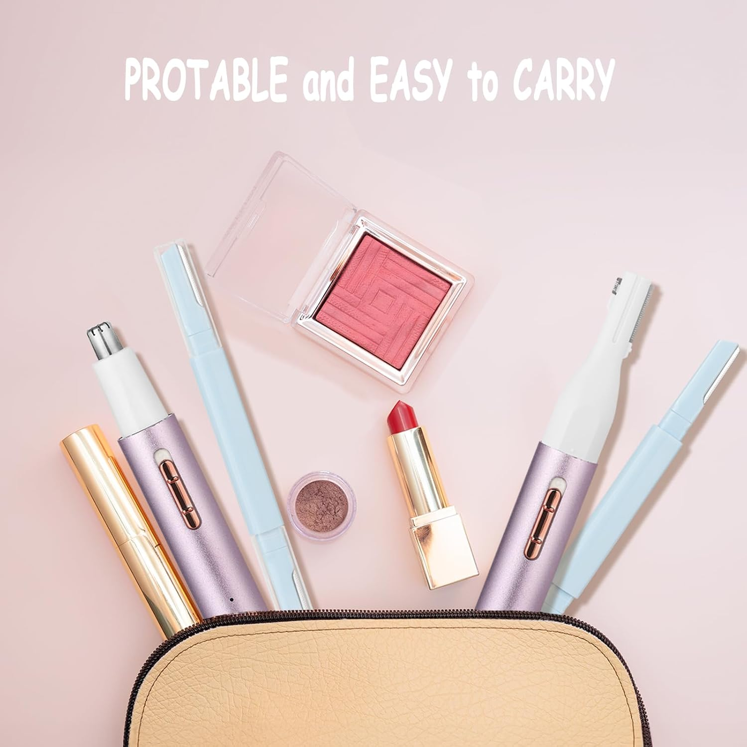 Yunmiss Nose & Eyebrow Trimmer for Women and Men,2025 Rechargeable Ear Razor & Face Shaver,Lady'S Painless Portable Facial Hair Removal with Comb, Dermaplane Tool for Face,Lips,Body,Leg (Purple) image number 6