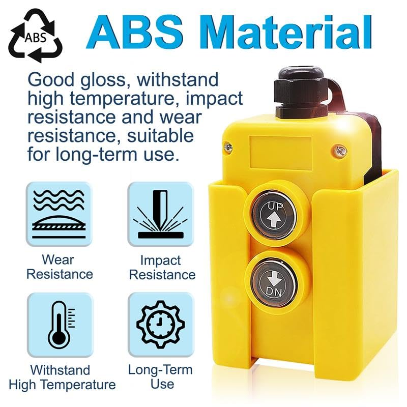 HQRP Dump Trailer Remote Control Switch 12V DC up and down for Liftgate, Hydraulic Pump, Truck Tipper, Tire-Removal Machine, Car Tail, Trailer Hoist, Dump Trailer Controller, 4-Wire 12V Replacement image number 4