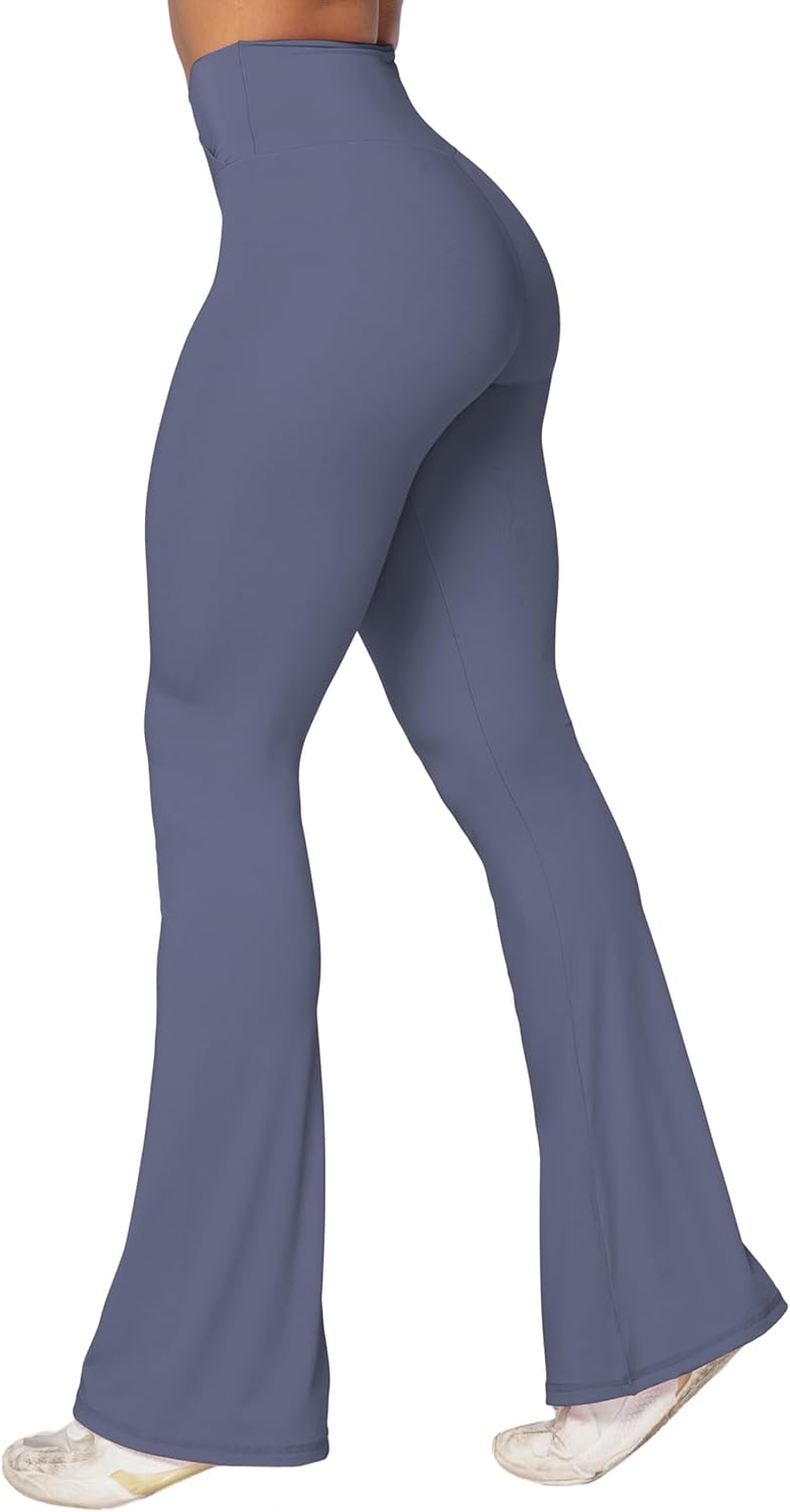 Sunzel Flare Leggings, Crossover Yoga Pants with Tummy Control, High-Waisted and Wide Leg image number 2