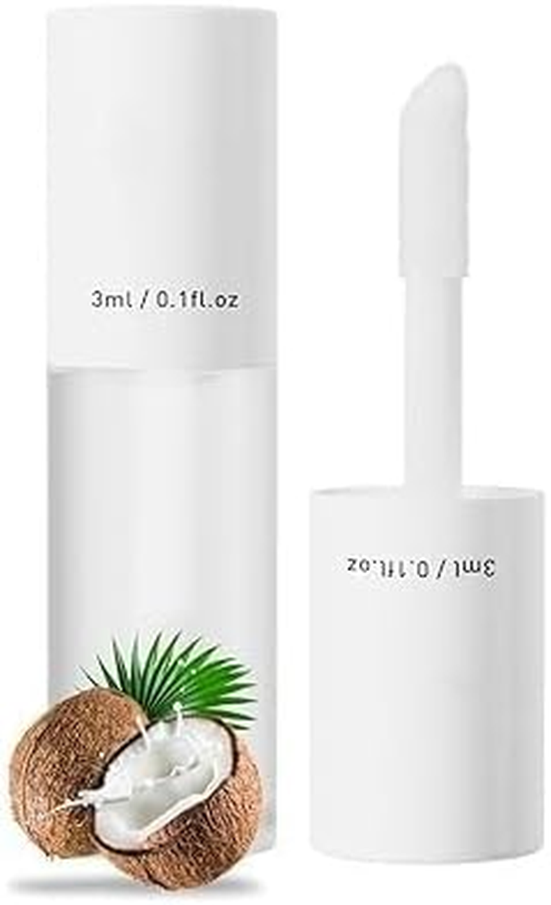 Shiftalter Tinted Lip Glow Oil, Keep Shiny All Day with Waterproof, Smudge-Proof, for Lush Hydrated Lips with a Natural Glow （7 Flavors）,1 Pcs * Coconut Flavor image number 1