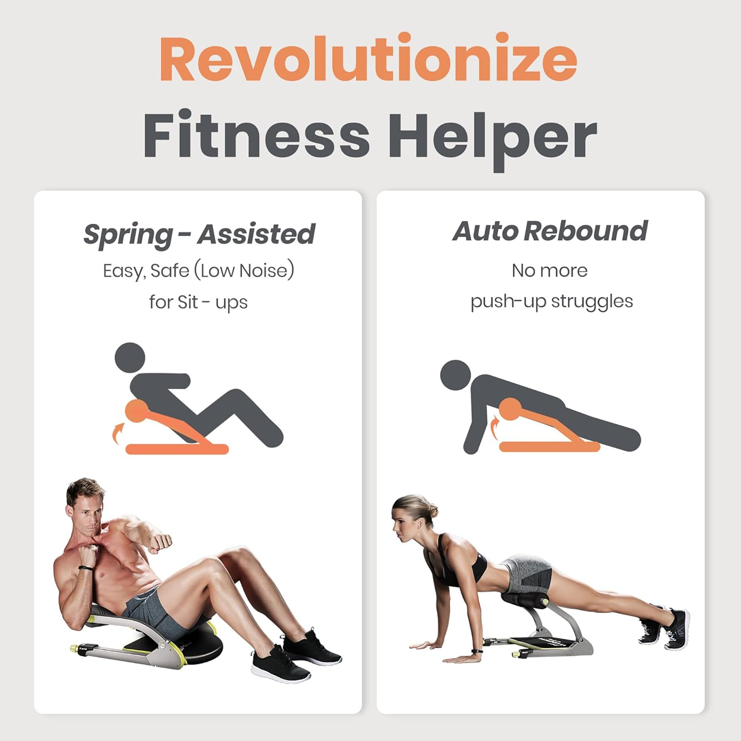 WONDER CORE Smart Ab Machine, Sit up Exercise Equipment, Crunches Ab Equipment, Ab Workout Equipment, Abdominal Muscle Exerciser, Total Body Workout Machine for Home - Green image number 2