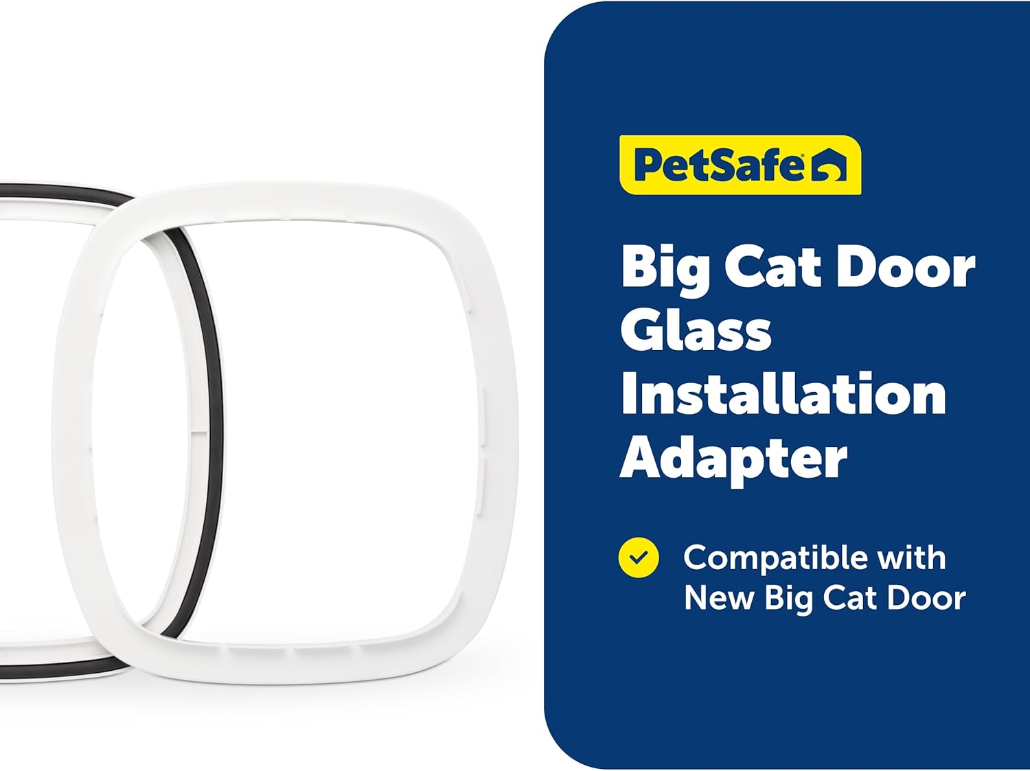 Petsafe Big Cat Flap Glass Installation Adaptor, Mounting Adaptor for Installation of New and Improved Big Cat Flap in Glass Doors and Windows image number 6