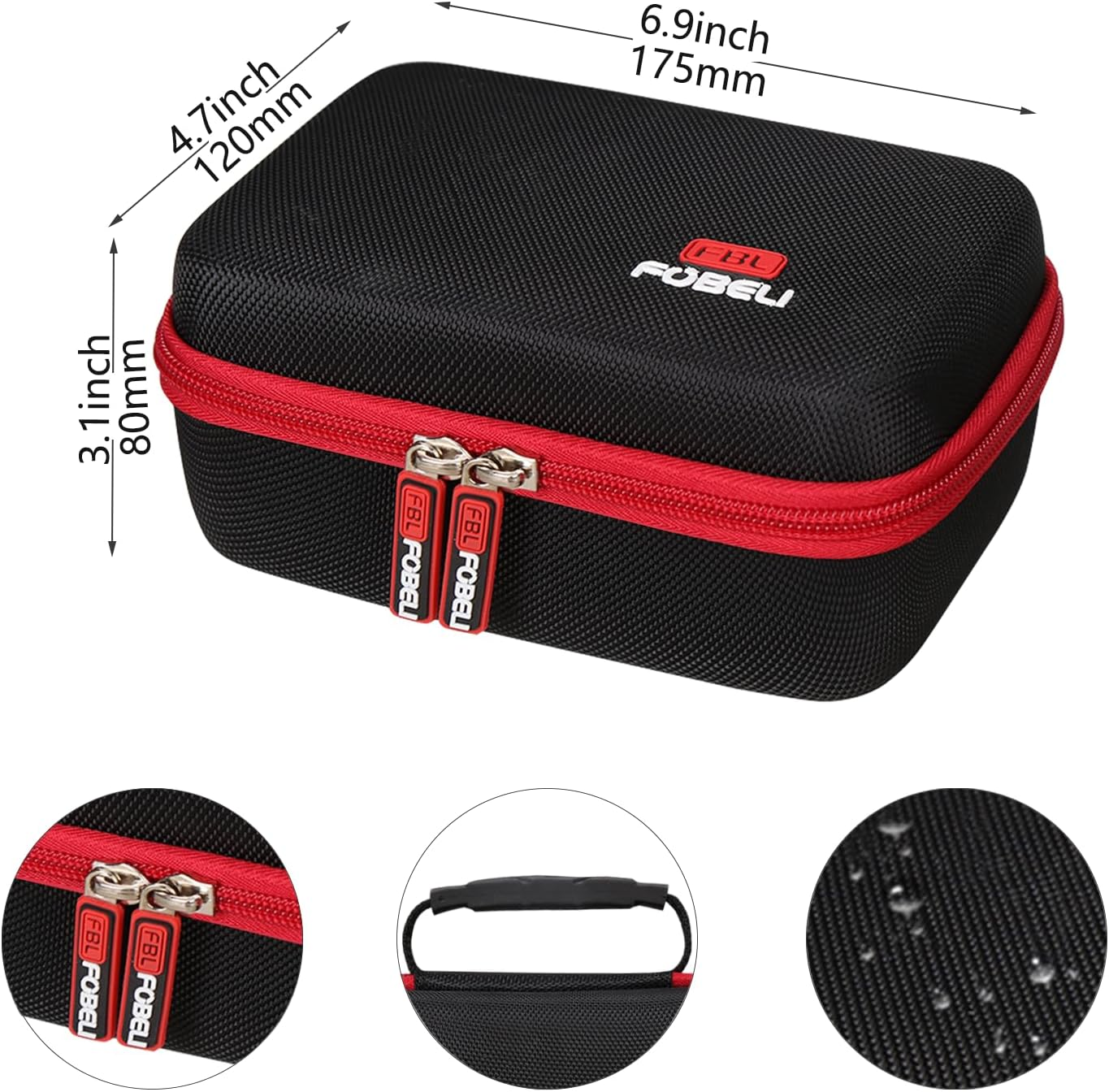 FBLFOBELI Hard Storage Carrying Case for NEXPOW T11F /For BIUBLE Portable Jump Starter, 12V Car Battery Jumper Starter Power Pack Storage Holder image number 3