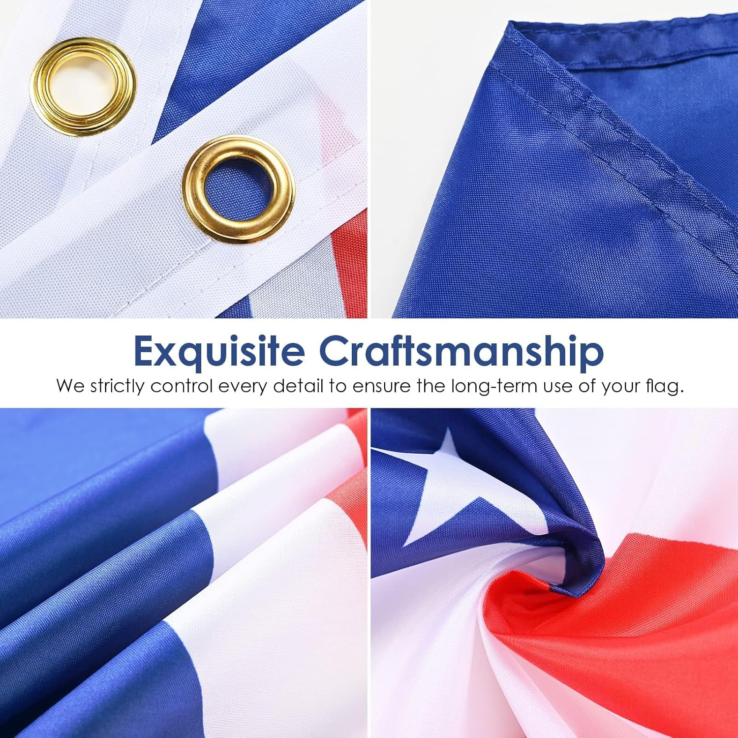 Kvadouly Australia Flag 3X5 FT for Outdoor &ndash; Double-Sided Australian Flags with Brass Eyelets for Garden, Street, Bar, Olympic Party Decorations, Indoor Outdoor Display image number 3