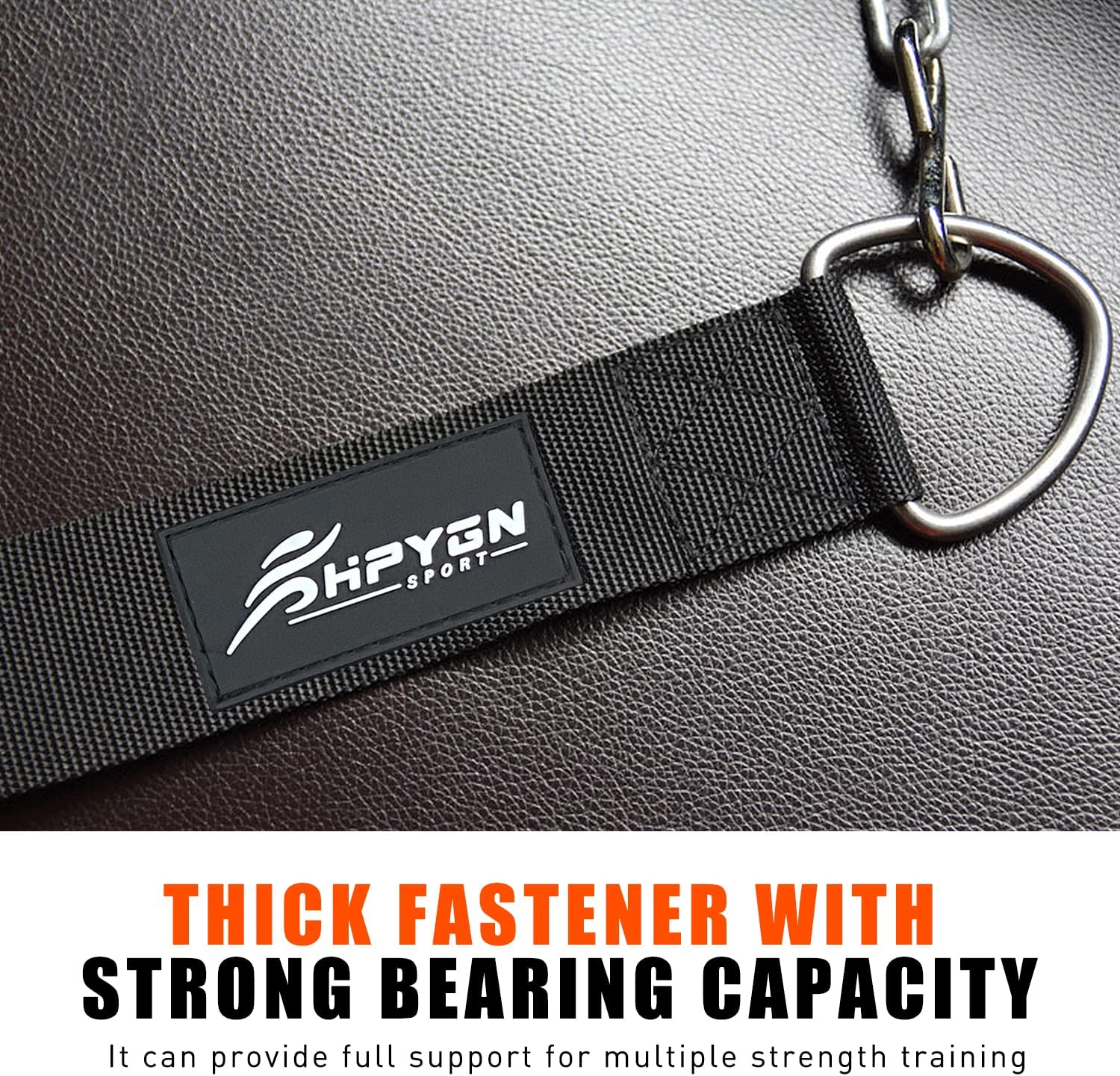 Neck Harness, Increases Neck Core Strength and Supports Injury Recovery - Neck Exerciser with 30" Heavy Duty Steel Chain, Adjustable Head and Chin Neoprene Strap, Neck Trainer for Home and Gym image number 3