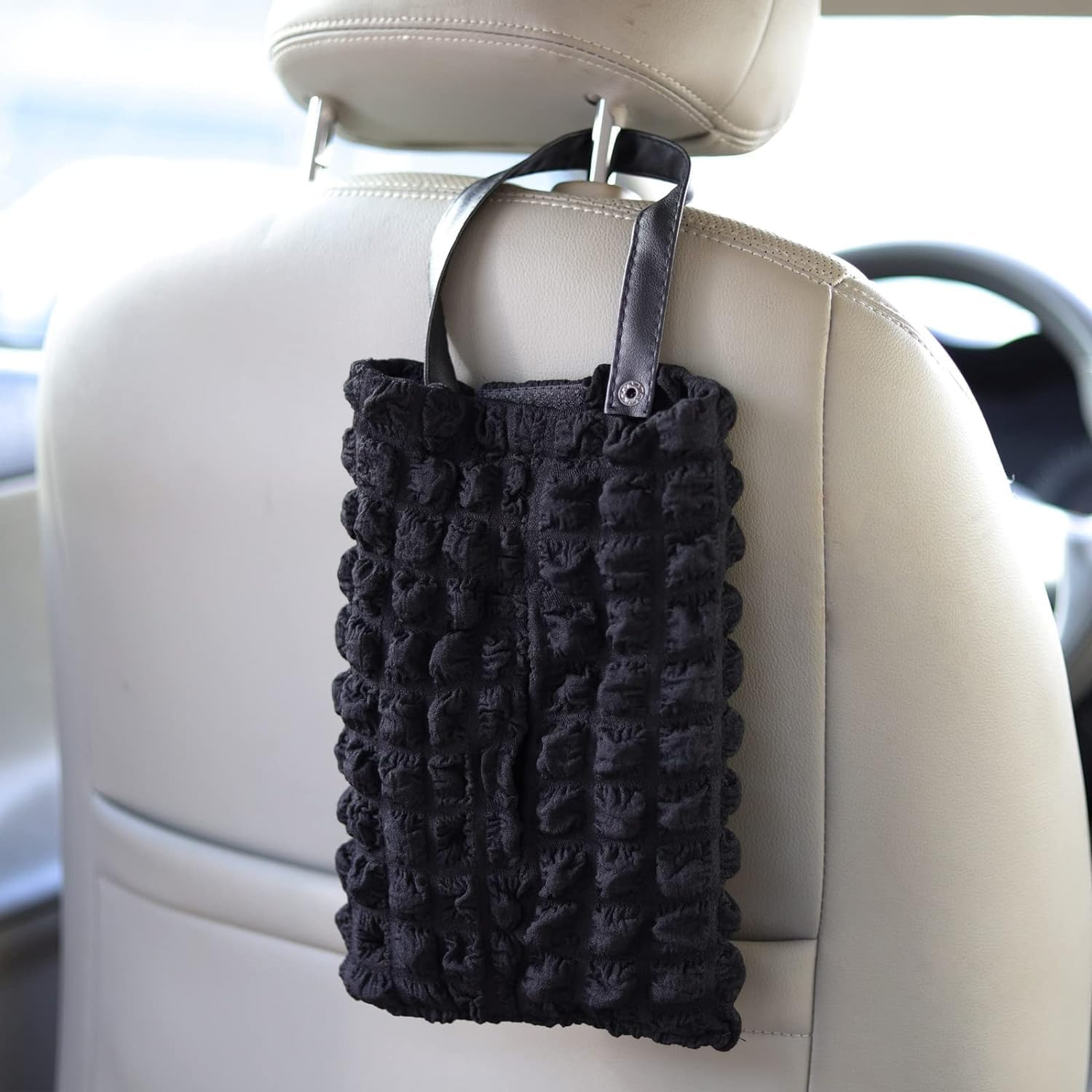 Car Seat Hanging Paper Box - Black image number 6