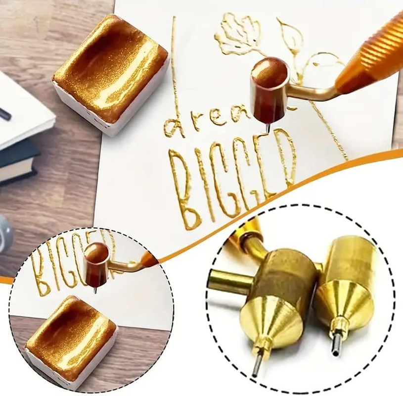 WADY 2Pcs Fine Line Fluid Writer Paint Applicator Pens (0.5Mm & 0.7Mm),Touch up Paint Pen for Cars for Detailing, Creative Hobbies, DIY Car Scratch Repair, Model Painting image number 3