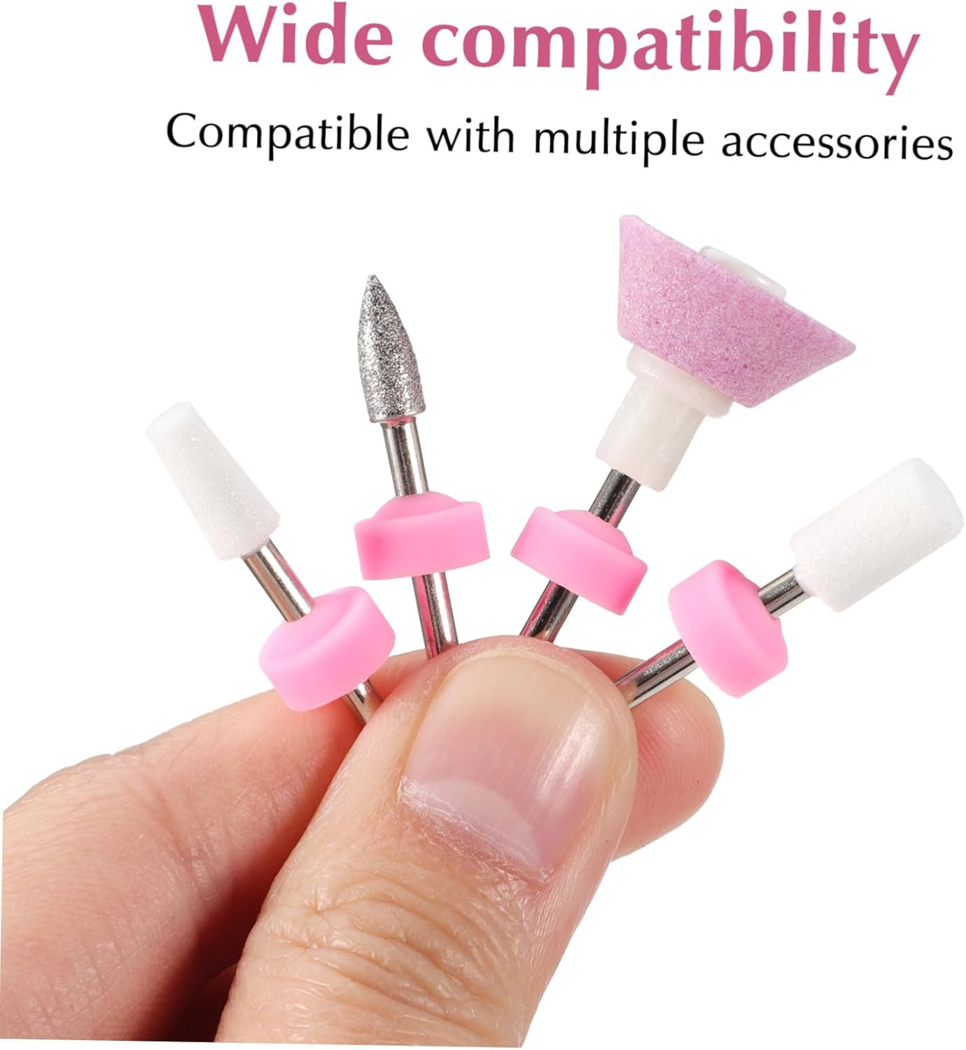 DECORNIJIA 10Pcs Nail Drill Bit Covers for Manicure Tools Protective Dust Caps for Nail Polishing Machine Heads Secure Fit Reusable image number 6