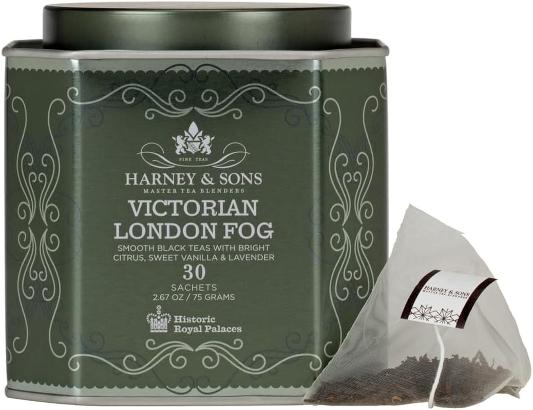 Harney & Sons Victorian London Fog Herbal Tea Historic Royal Palaces Tin of 30 Sachets image number 2