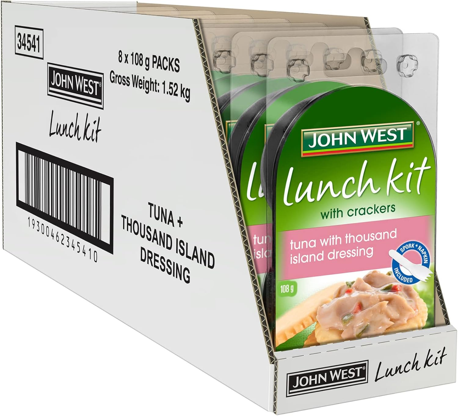 John West Tuna Thousand Island Dressing Lunch Kit with Cracker 8 X 108 G image number 6