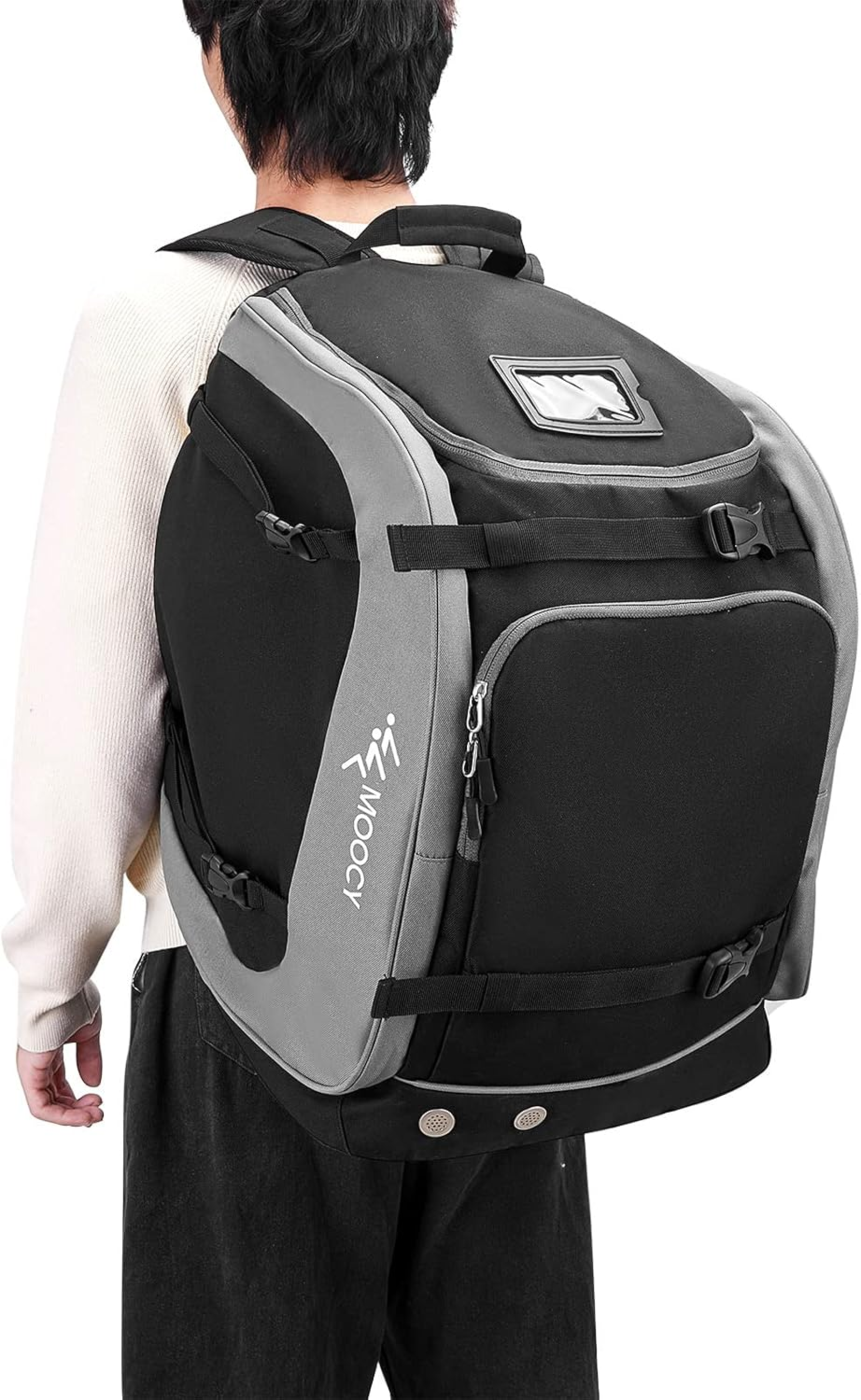 MOPHOEXII Ski Boot Bag，65L Waterproof Winter Sport Backpack-Ski Boots Snowboard Boots Bag for Ski Helmets, Goggles, Gloves, Ski Apparel & Boot Storage image number 6