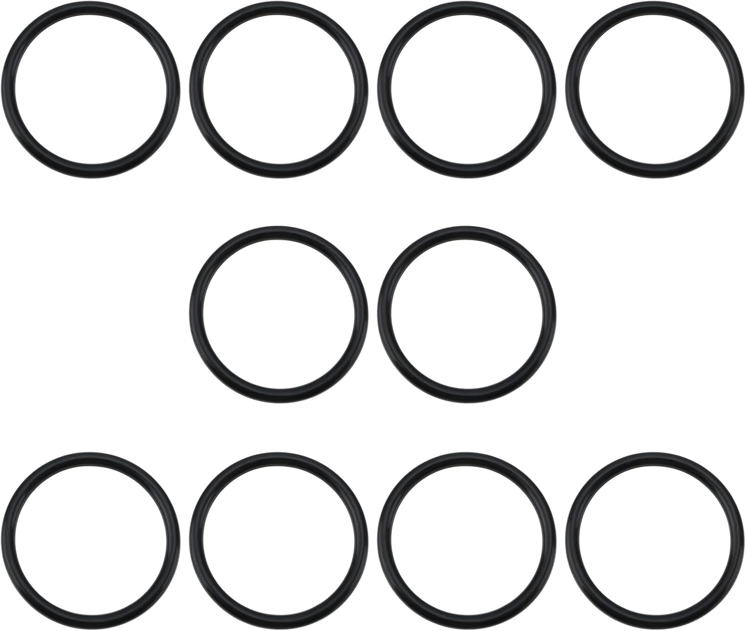 10Pcs O-Ring Seals 43Mm OD 36Mm ID 3.5Mm Width Replacement Part 98066000 Compatible with Hansgrohe Bathtub Drain Black image number 3