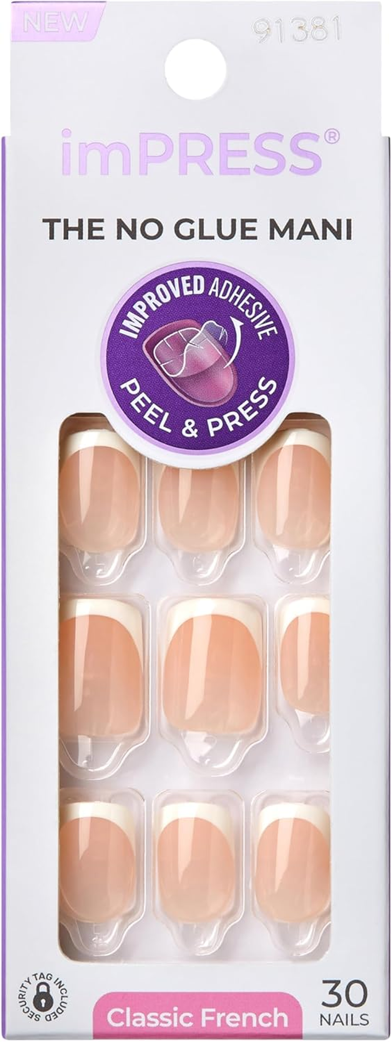 KISS Impress Nails Classic French - Model image number 5