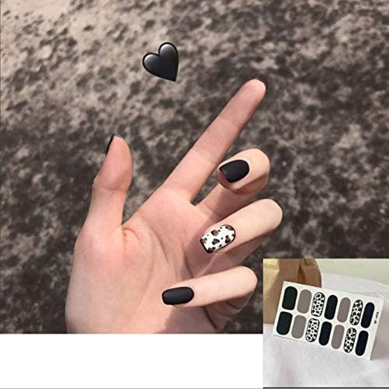 4 Sheets Self-Adhesive Tip Nail Stickers Nail Art Tattoo Nail Decals DIY Nail Art Decoration (Leopard Print Series of Gentle Nude Temperament) image number 4