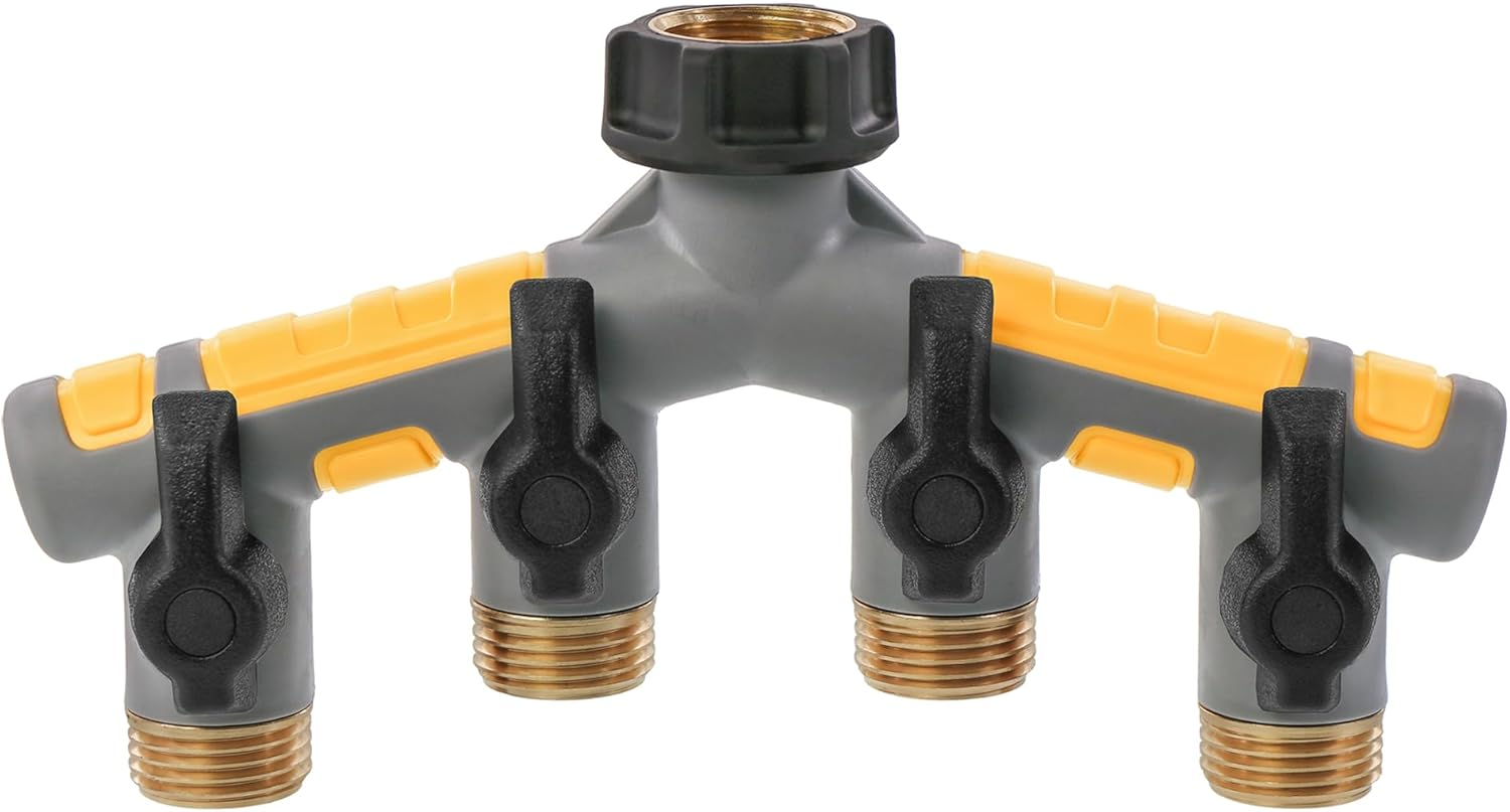 Solterra Garden Hose Manifold with Shut-Offs