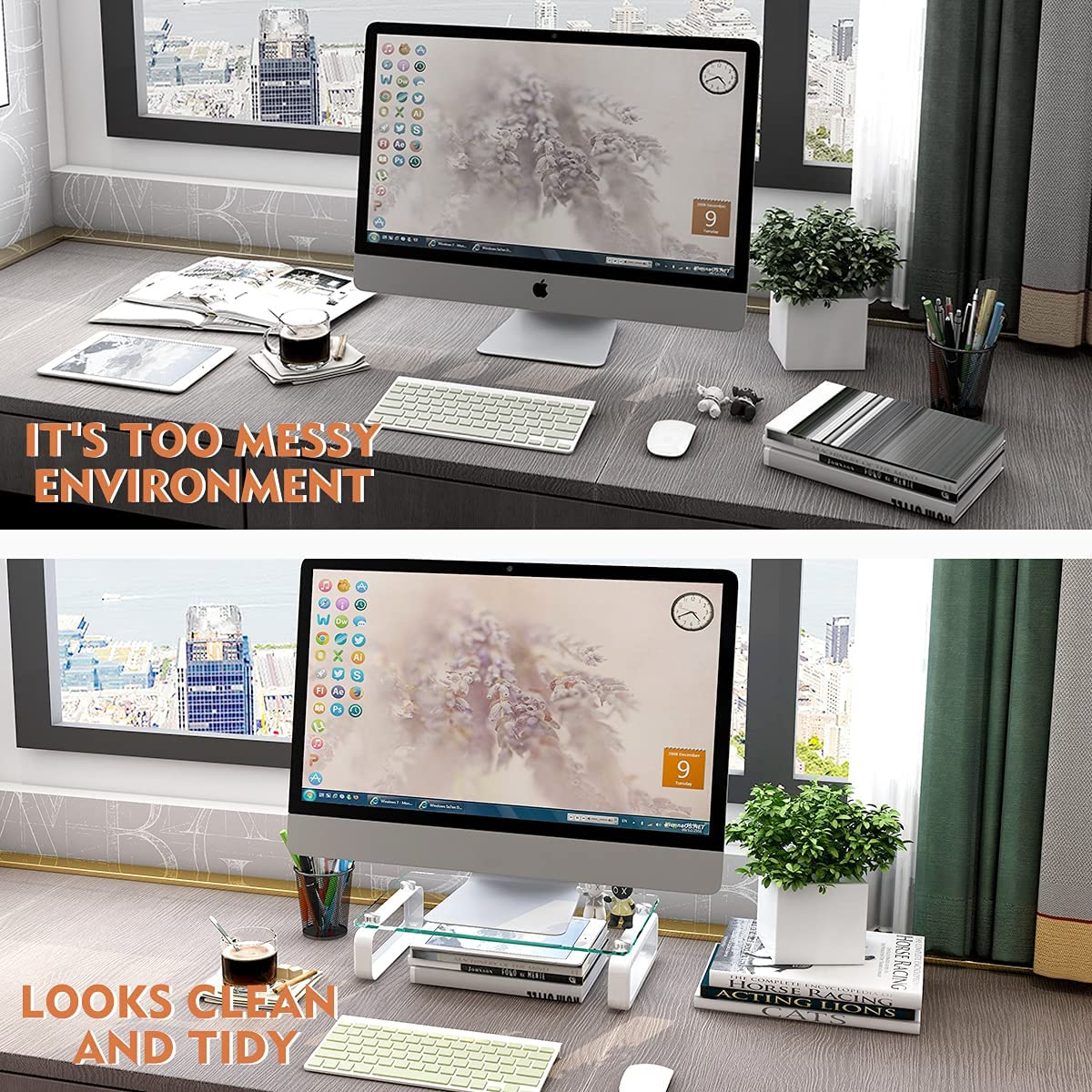 Hemudu Monitor Stand Laptop TV Screen Riser HD02T-001P image number 2