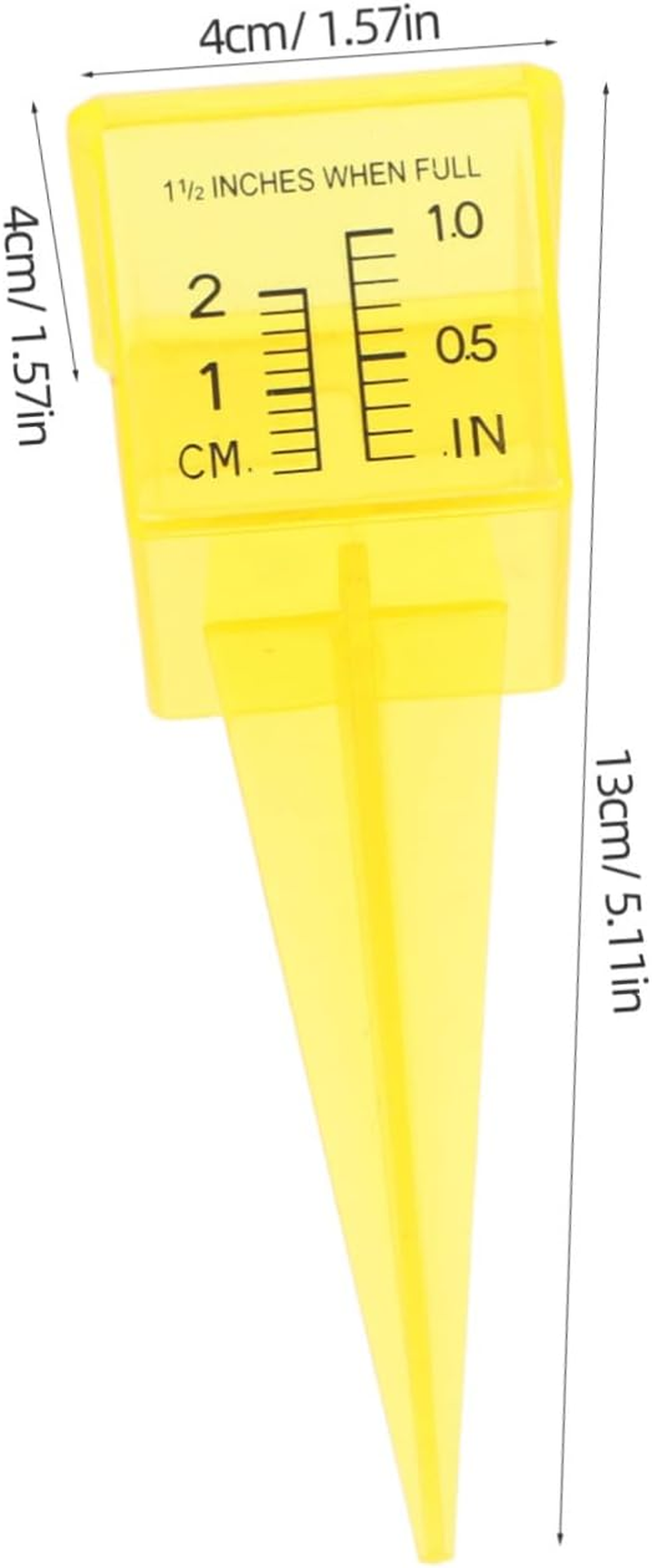 9Pcs Plastic Rain Gauge Outdoor Water Measuring Tool for Lawn and Garden Accurate Rainfall Measuring Device for Sprinkler Cups Weather Education and Irrigation Management image number 2