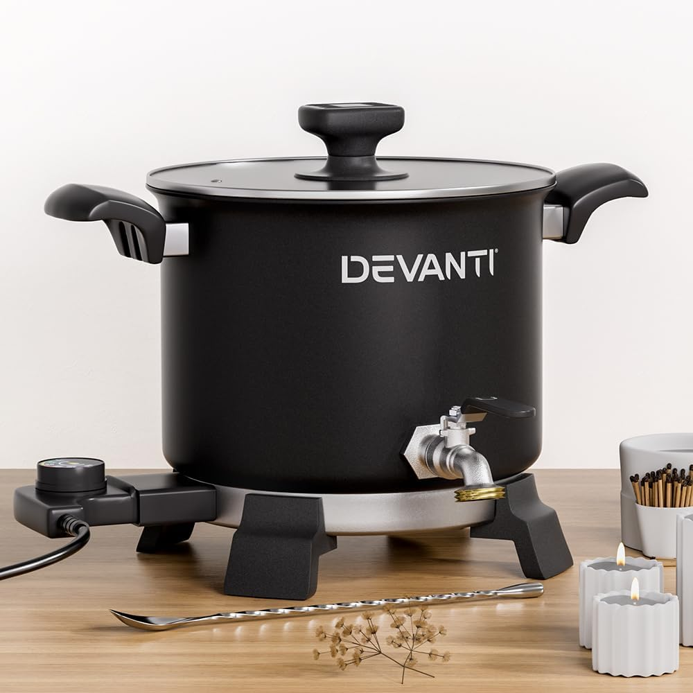 Devanti 5L Wax Melter Candle Making 1200W Melting Pot Furnace Pour Spout Soap image number 3