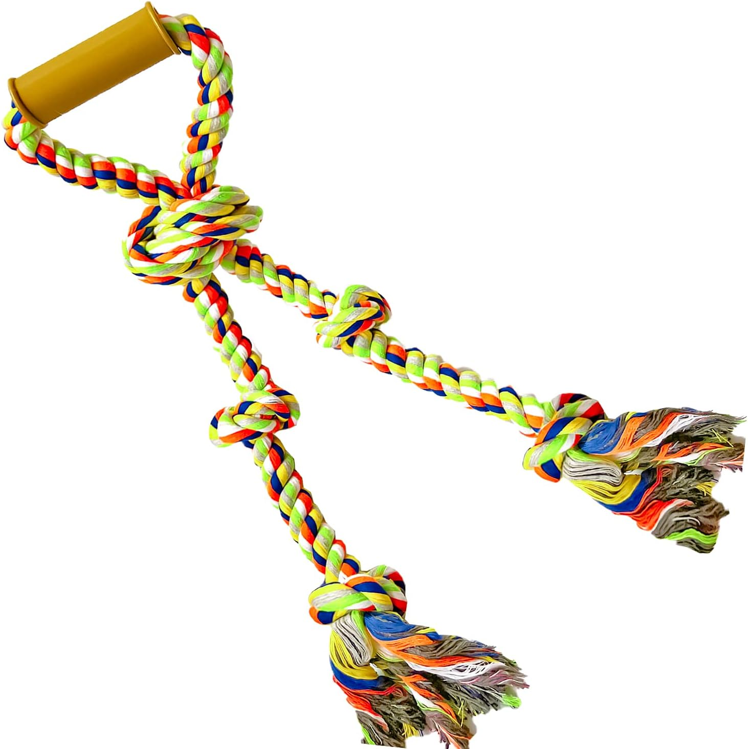 Extra Large Dog Rope Toys for Aggressive Chewers Tug of War Rope Interactive Heavy Duty Outdoor Medium Large Breed XL Dog Chew Rope Durable 3 Way Dog Rope Tough Pull Rope with Handle