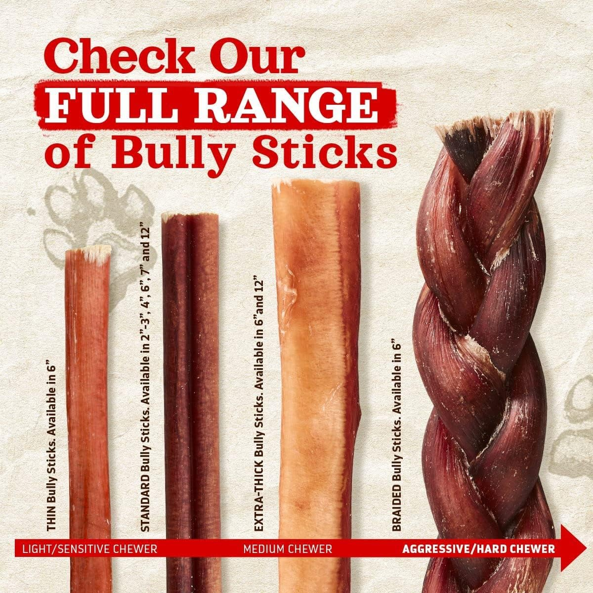 Natural Farm Odor Free Jumbo Bully Sticks (6 Inch, 12 Pack), Extra-Thick Dog Treats &ndash; Fully Digestible 100% Beef Treats, Natural Dental Chews &ndash; Keep Your Dog Busy with 50% Longer Lasting Chews