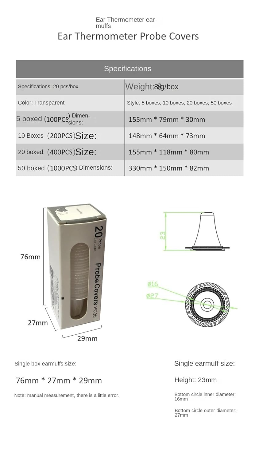 200X (Aussie Owned) Replacement Probe Covers for Thermoscan Ear Thermometer - Lens Filters &ndash; Protective Thermometer Cover - Fits All Thermoscan Models - BPA & Latex Free image number 6