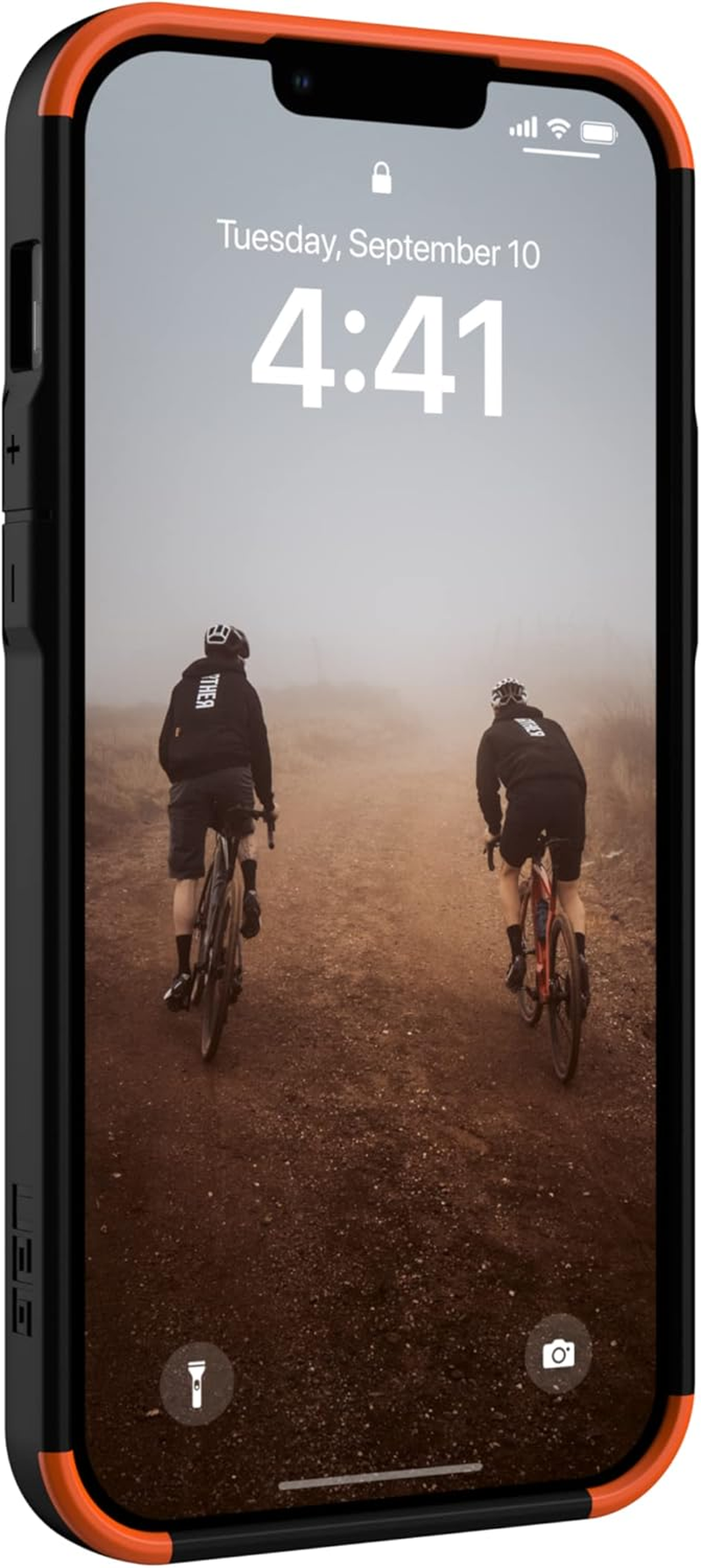 Urban Armor Gear UAG Civilian Case Compatible with Apple Iphone 14 plus [Wireless Charging Compatible Cover, Drop-Resistant Mobile Phone Case, Screen Protector with Raised Edge] Black image number 5