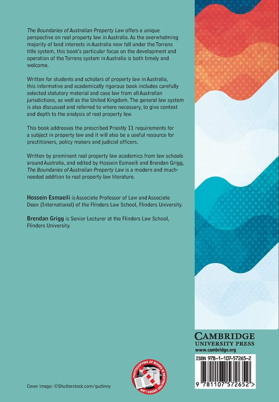 Cambridge the Boundaries of Australian Property Law Book - Paperback - 05 July 2016 image number 1