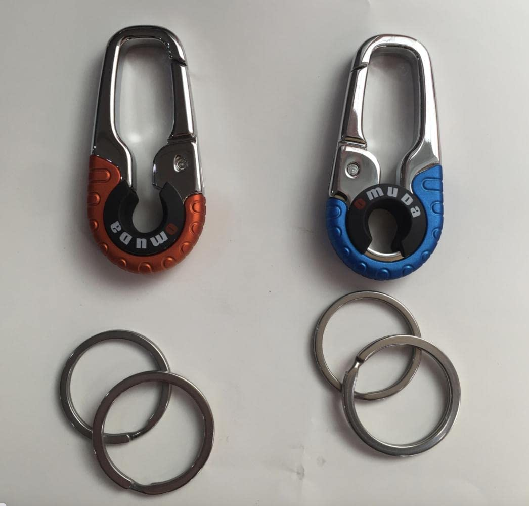 Smart Key Ring Alloy Metal Car Keyring Holder Organiser Chain Heavy Duty Gift (Blue) image number 6