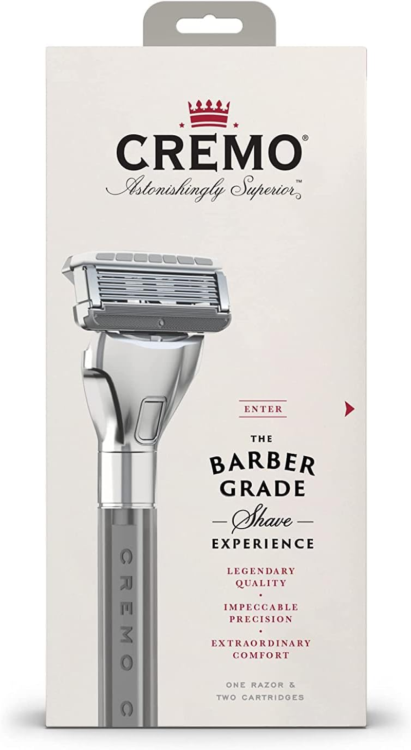 CREMO - Barber Grade Men'S Razor with Extra Refill - FIGHTS RAZOR BURN image number 2