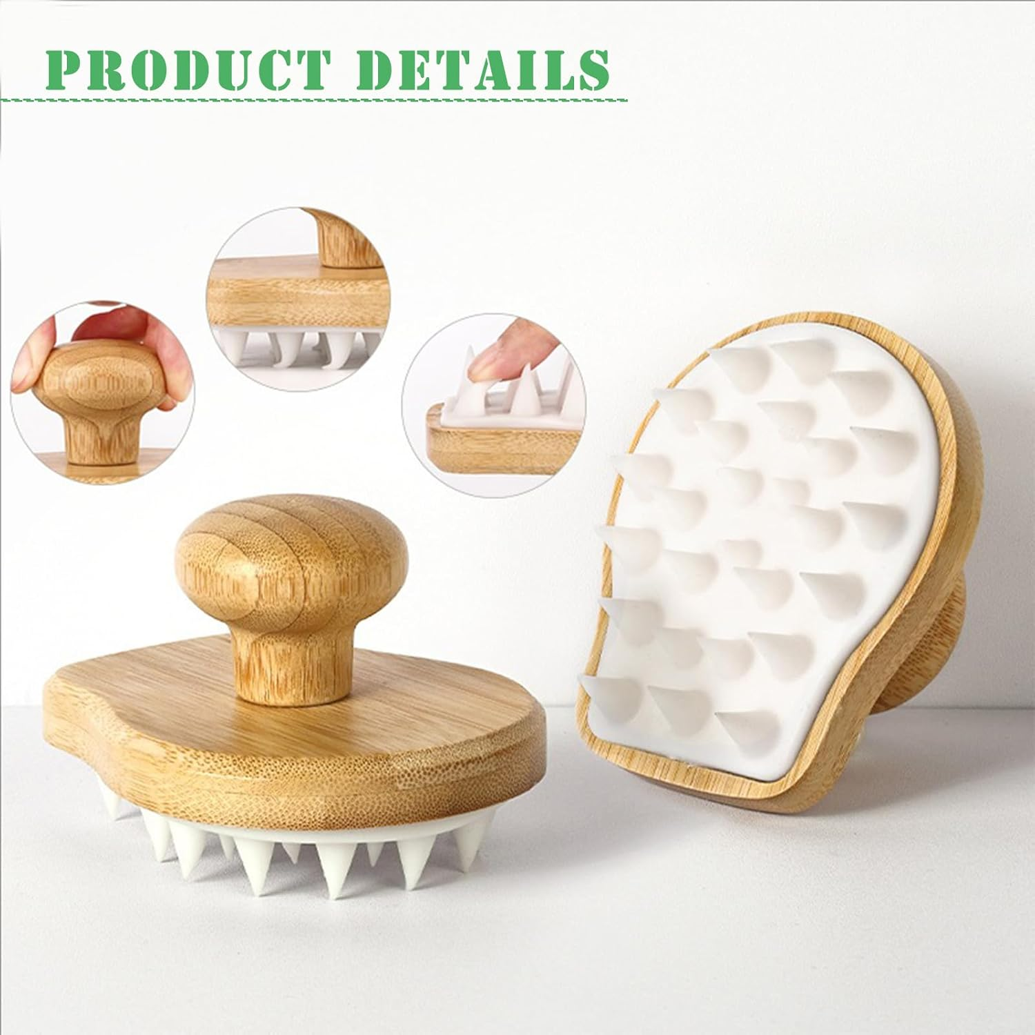 SYTHAK Dry Brushing Body Brush Sets,Medium Strength Natural Bristles and Massage Brush Gentle Exfoliator Remove Cellulite Lymphatic Drainage Makes the Skin of the Entire Body Softer image number 5