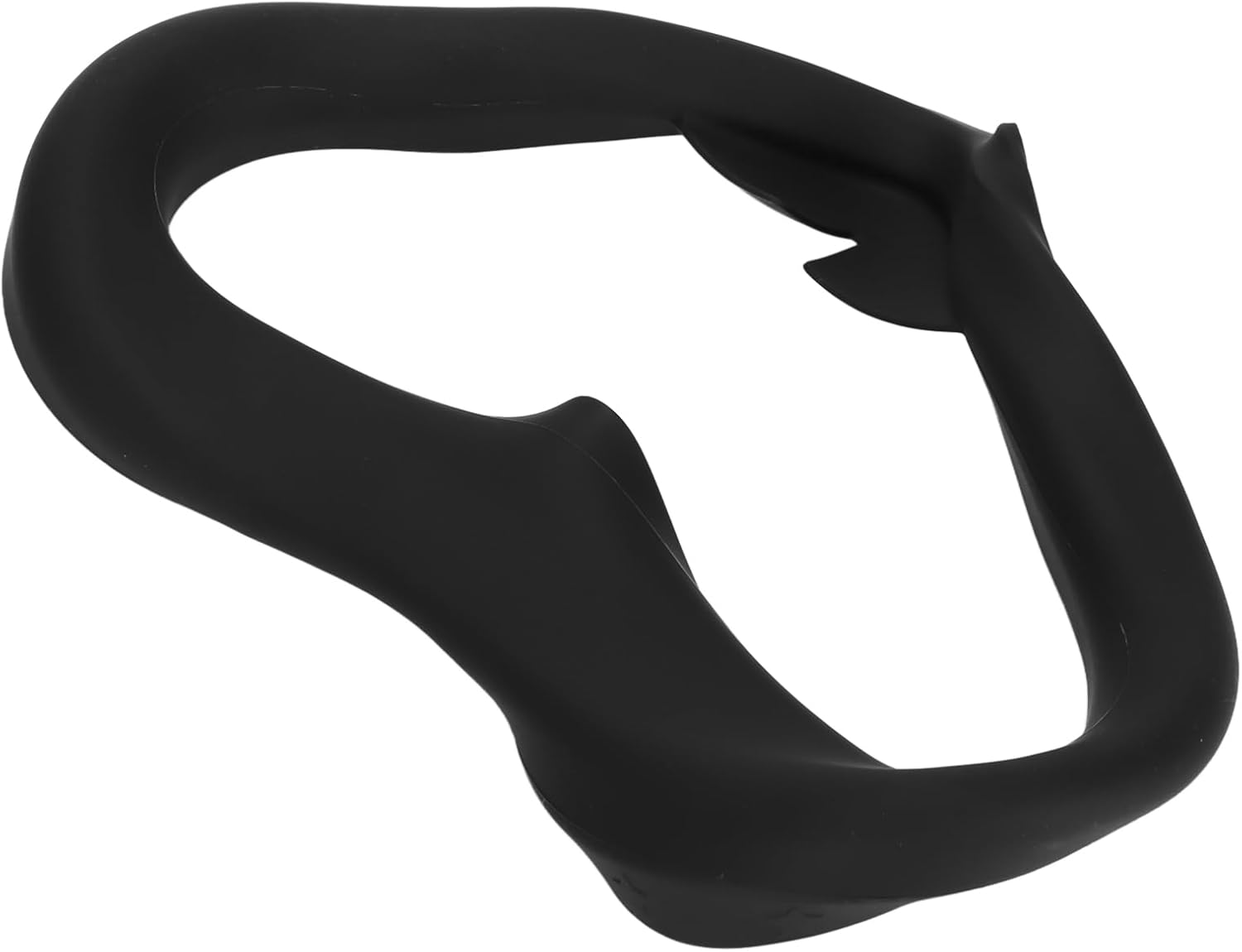 TOPINCN Standard Eye Pad VR Silicone Mask Cover for Quest 2 Washable Sweat Proof Lightproof (Black) image number 1