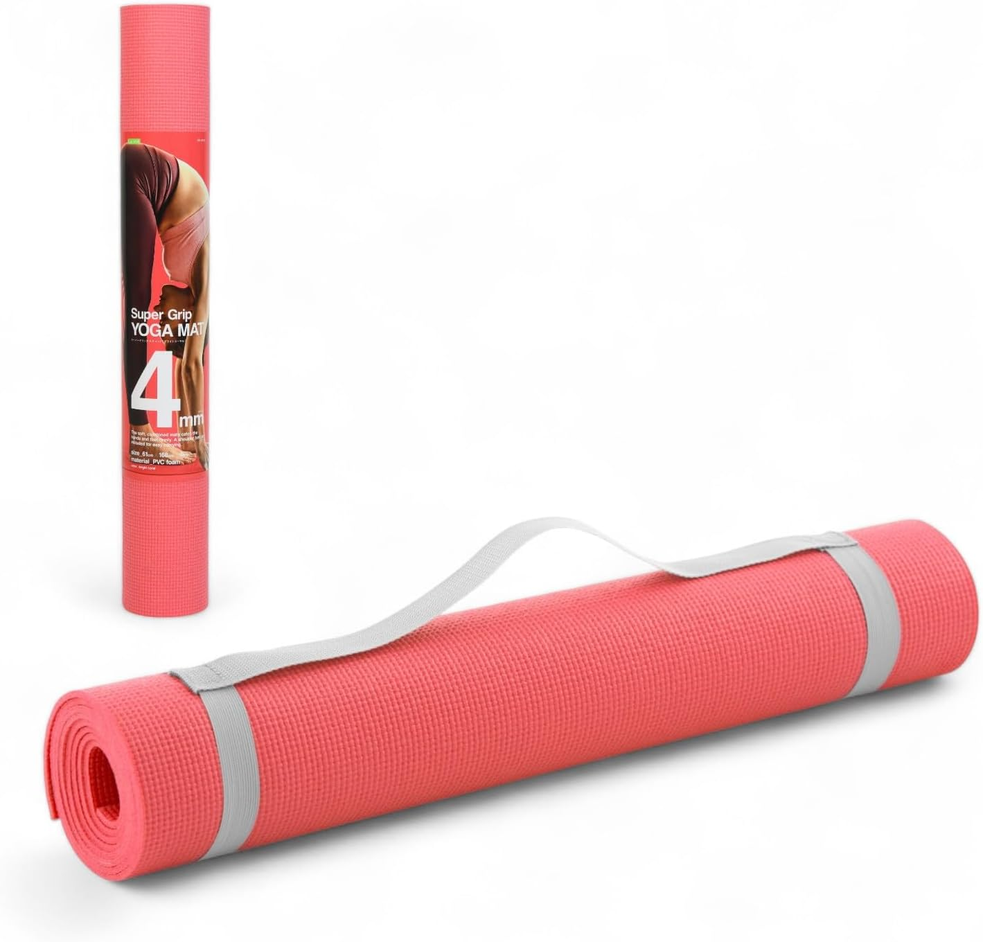 La-Vie(ラヴィ) スーパーグリップヨガマット 肩掛けバンド付き 【メーカー純正品】