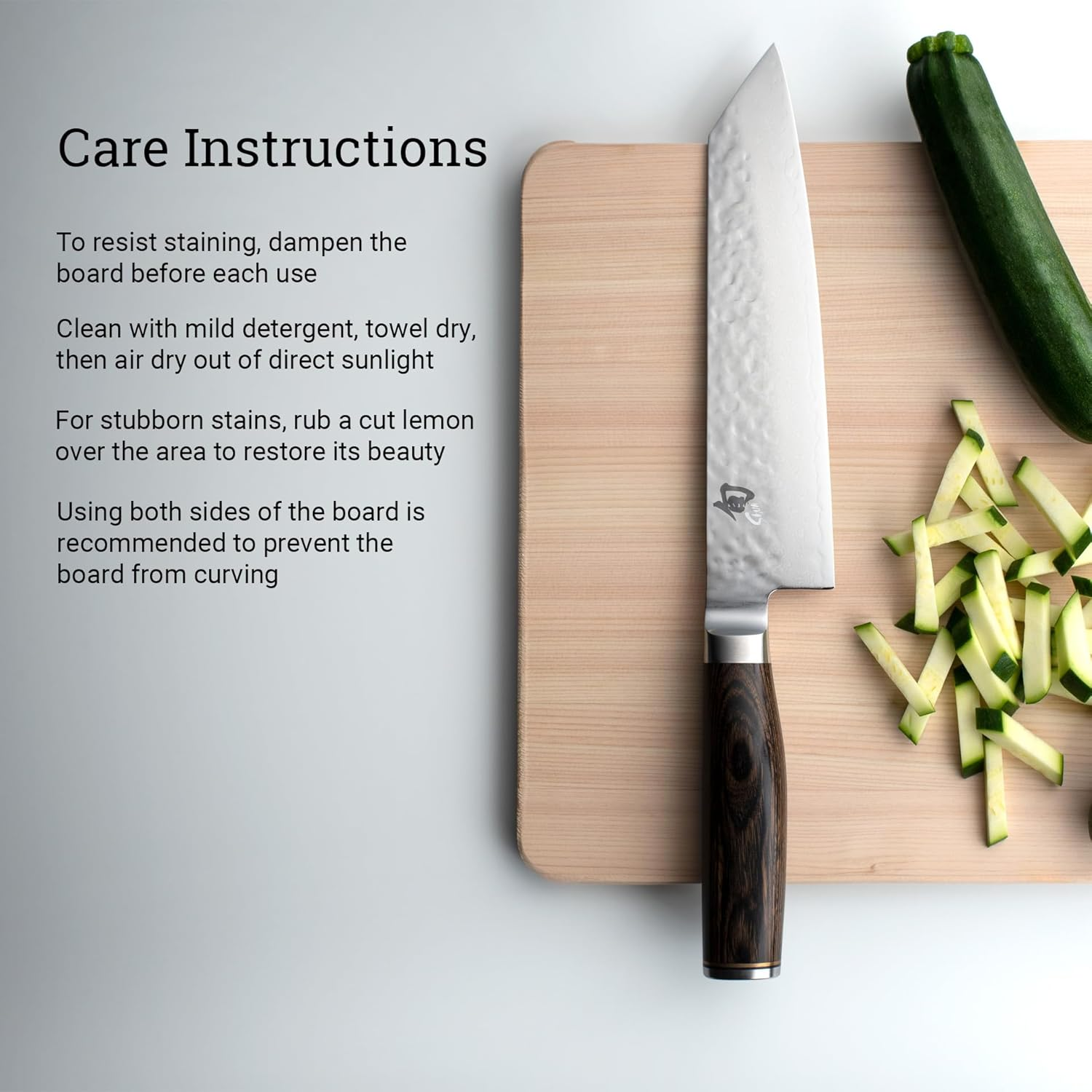 Shun Cutlery Large Hinoki Cutting Board, 17.75" X 11.75" Large Wooden Cutting Board for Kitchen, Medium-Soft Wood Preserves Knife Edges, Forest Stewardship Council Certified, Japanese Chopping Board image number 1