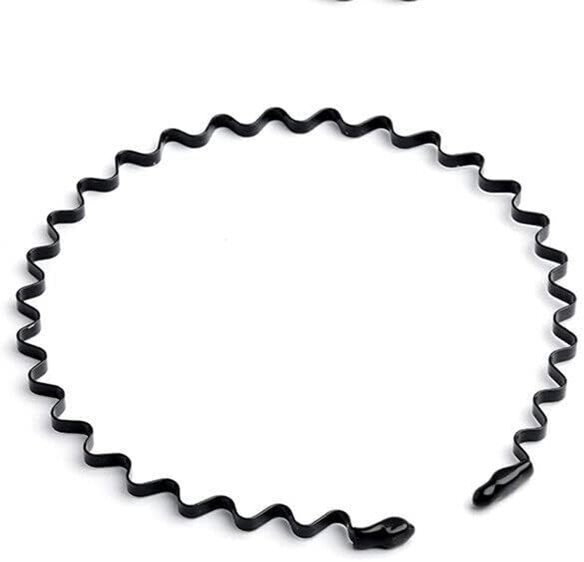 AIMALL 1PCS Sports Metal Wave Hoop Headband, Flexible & Durable Unisex Hair Band, Ideal for Men, Women, and Girls, Perfect for Sports & Daily Wear image number 1