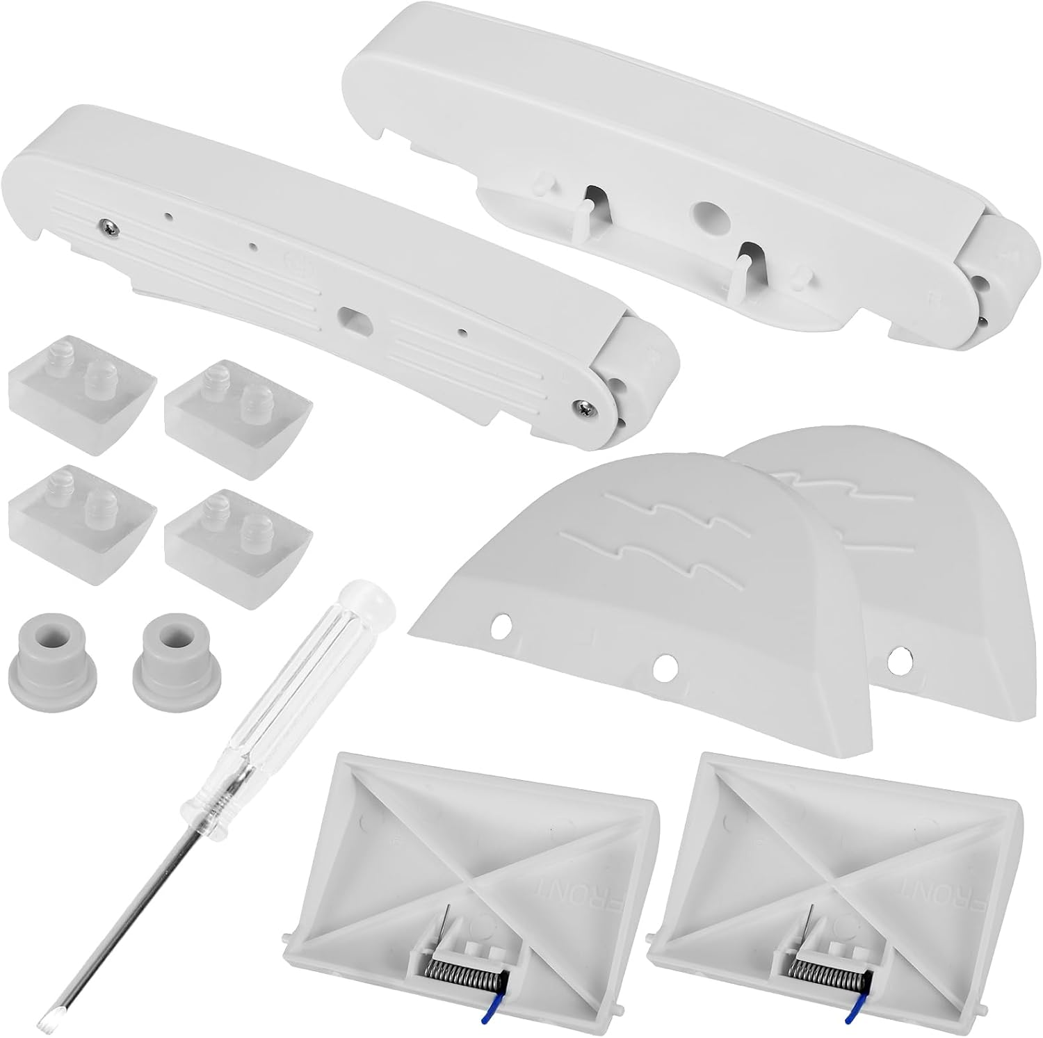 11Pcs Pool Cleaner Pod Swing Kit, Pool Cleaner Part Kit with 2&times;AXV417WHP, Left and Right Swings, 2&times;AXV604WHP Front and Rear Bezels, 2&times;AXV434WHP Flaps, 4&times;AXV414P Pod Shoes, 1&times;Screwdriver image number 3