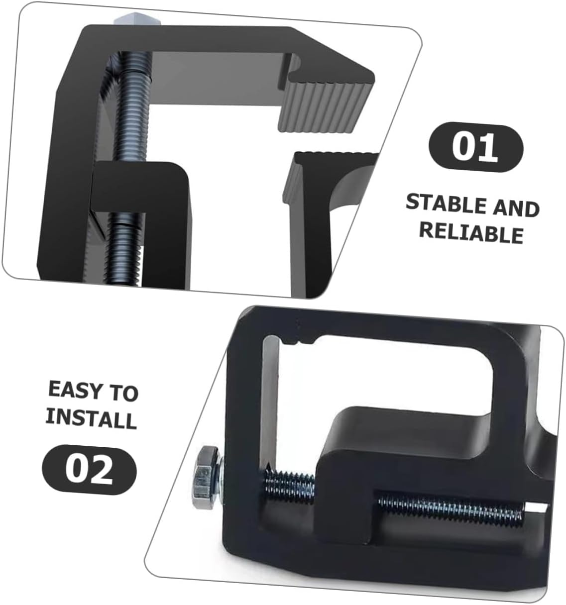 ABOOFAN 4Pcs Heavy Duty Truck Cap Mounting Clamps Camper Shell Clamps for Rv and Truck Roof Cover Secure and Rust-Resistant Fastening Accessories for Camping and Offroad Use